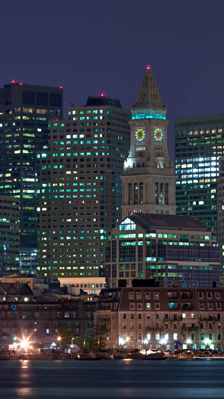 Обои небоскреб, город, городской пейзаж, метрополия, городской район в разрешении 750x1334