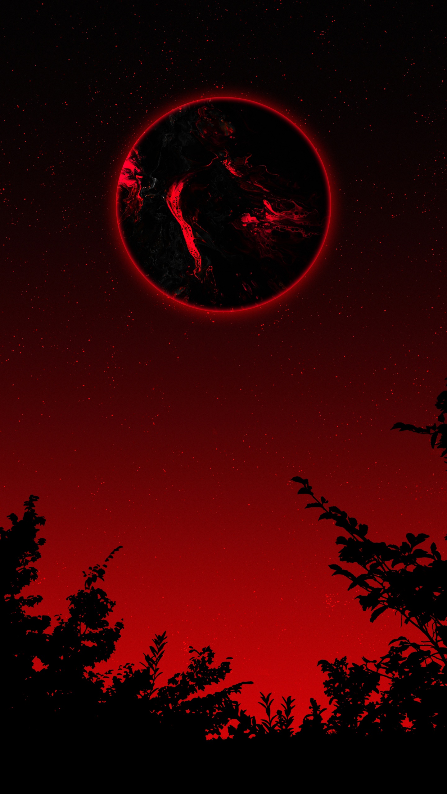 Обои векторная графика, силуэт, иллюстрация, графика, постер в разрешении 1440x2560