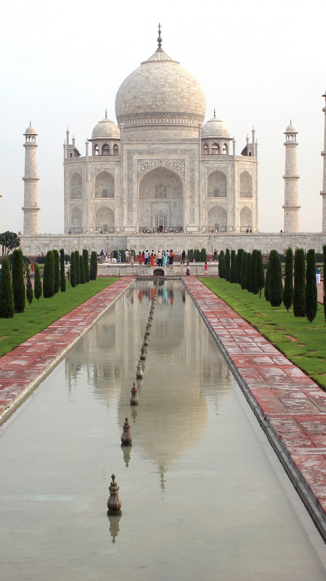 Обои Тадж-Махал, Новые семь чудес света, памятник, ориентир, Чудеса мира в разрешении 1080x1920