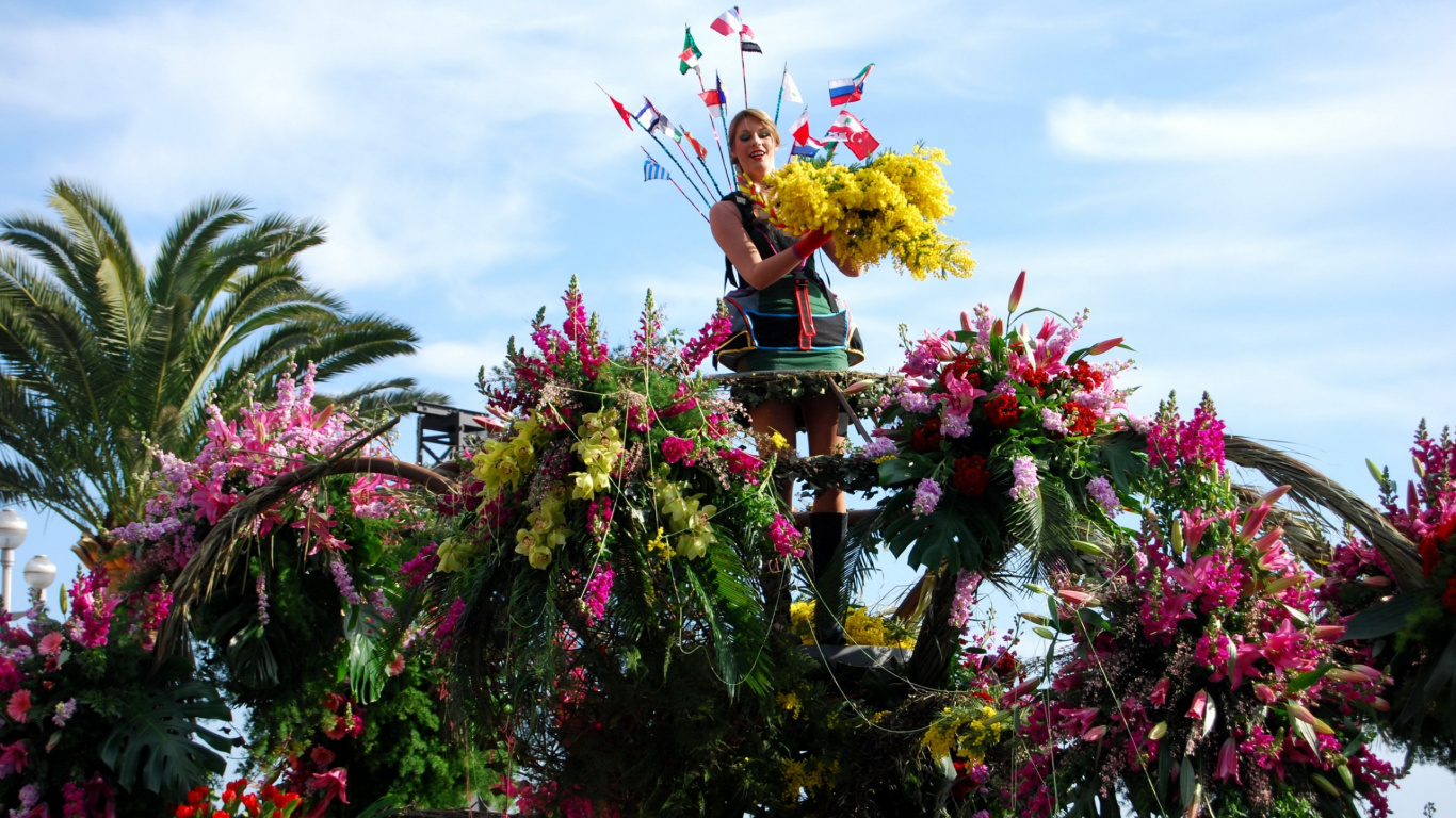 Обои весна, фестиваль, карнавал, цветковое растение, Флора в разрешении 1366x768