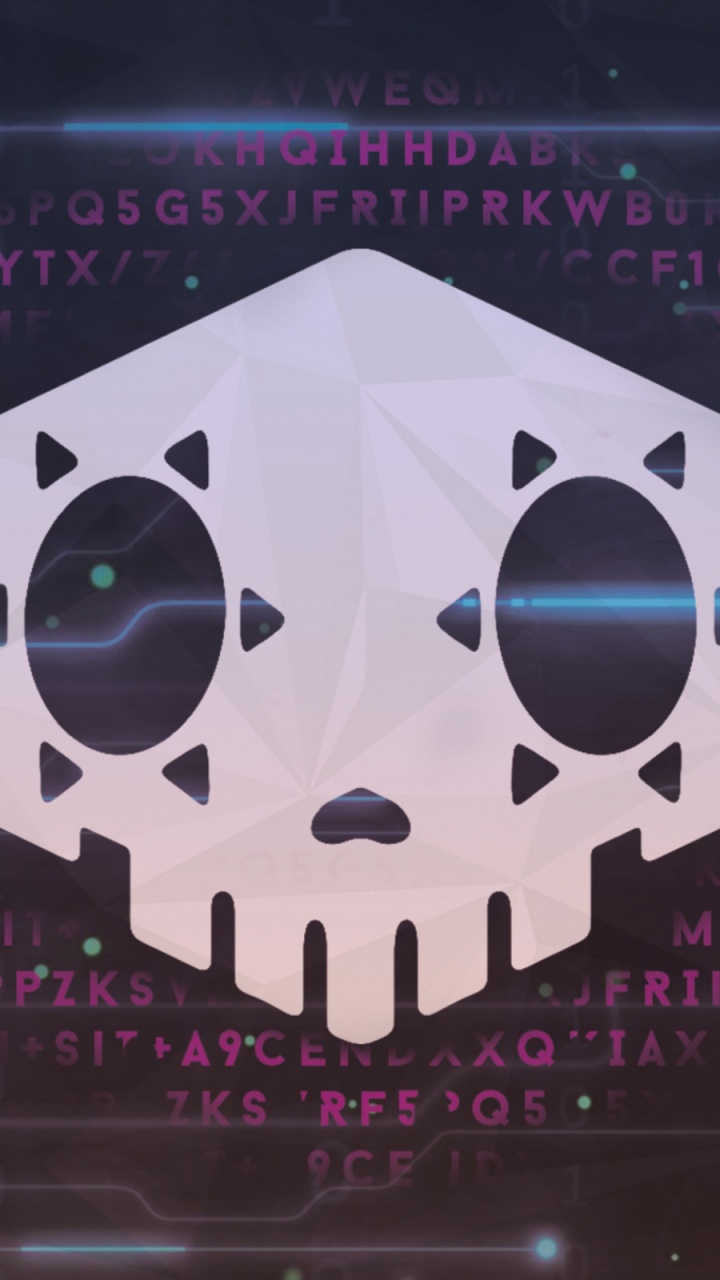 Обои Overwatch, Сомбра, Альтернативной реальности игры, череп, графический дизайн в разрешении 720x1280