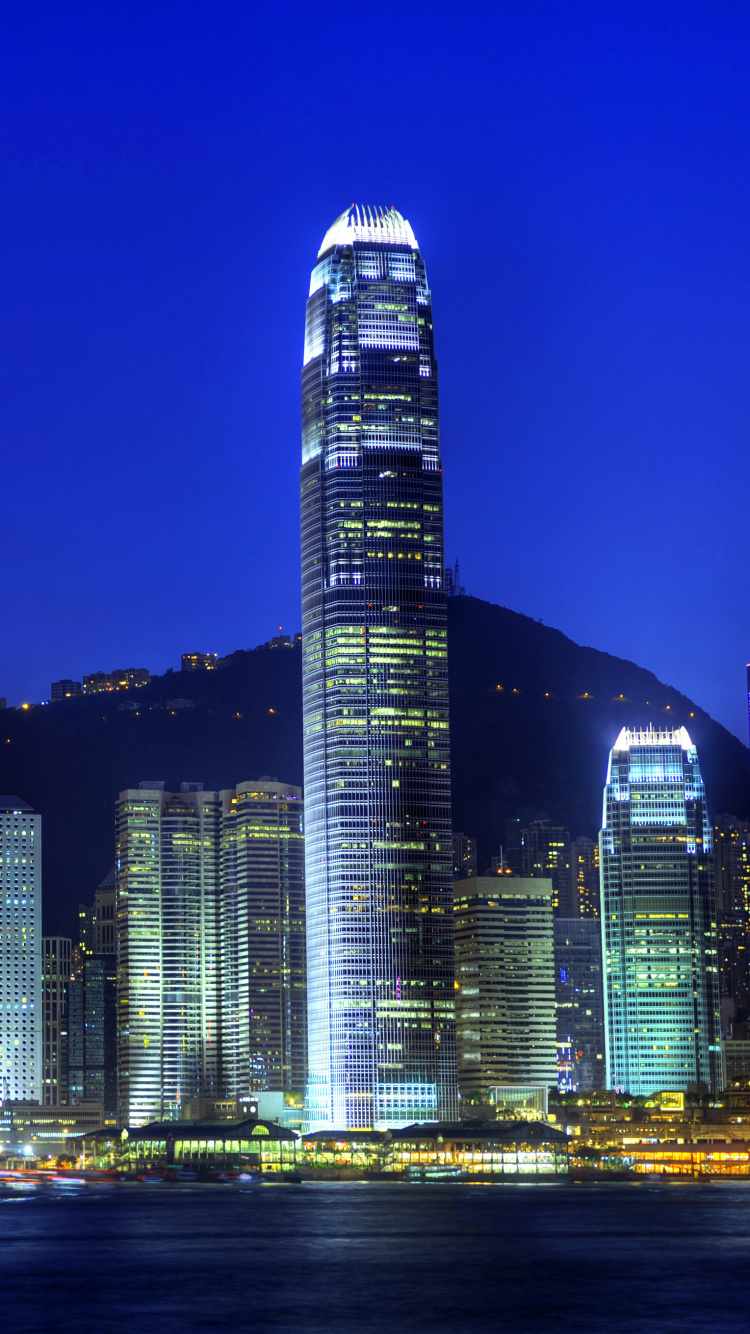 Обои Гавань Виктория, город, городской пейзаж, метрополия, городской район в разрешении 750x1334