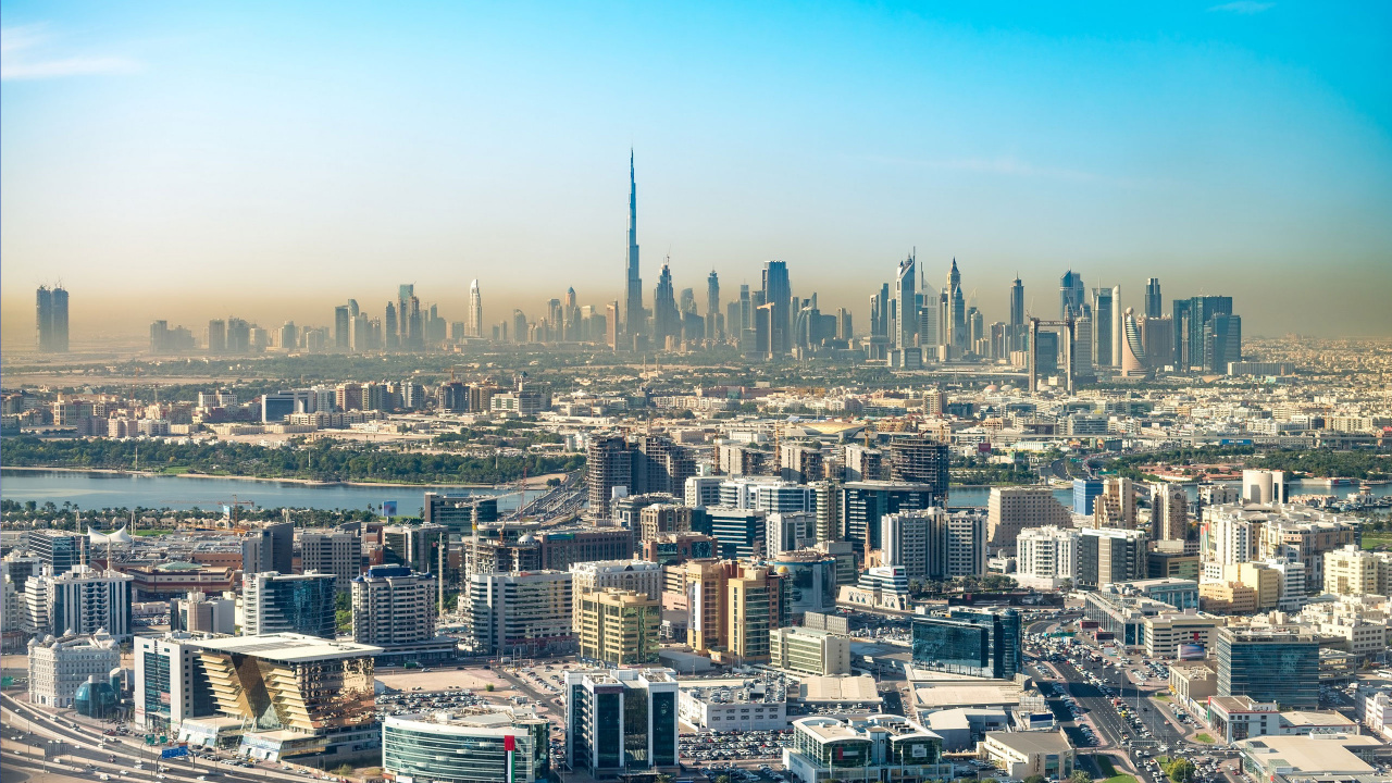 Обои небоскреб, городской пейзаж, городской район, город, метрополия в разрешении 1280x720