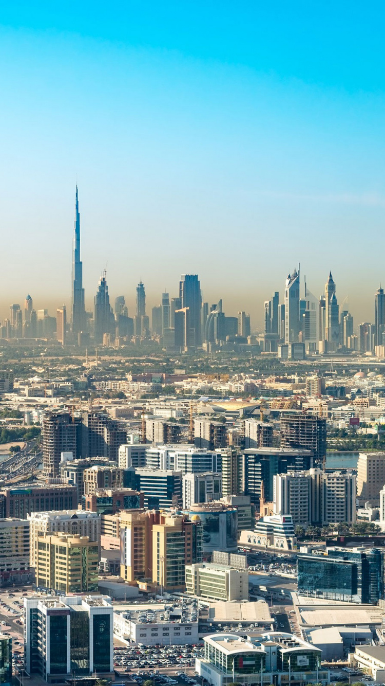 Обои небоскреб, городской пейзаж, городской район, город, метрополия в разрешении 750x1334