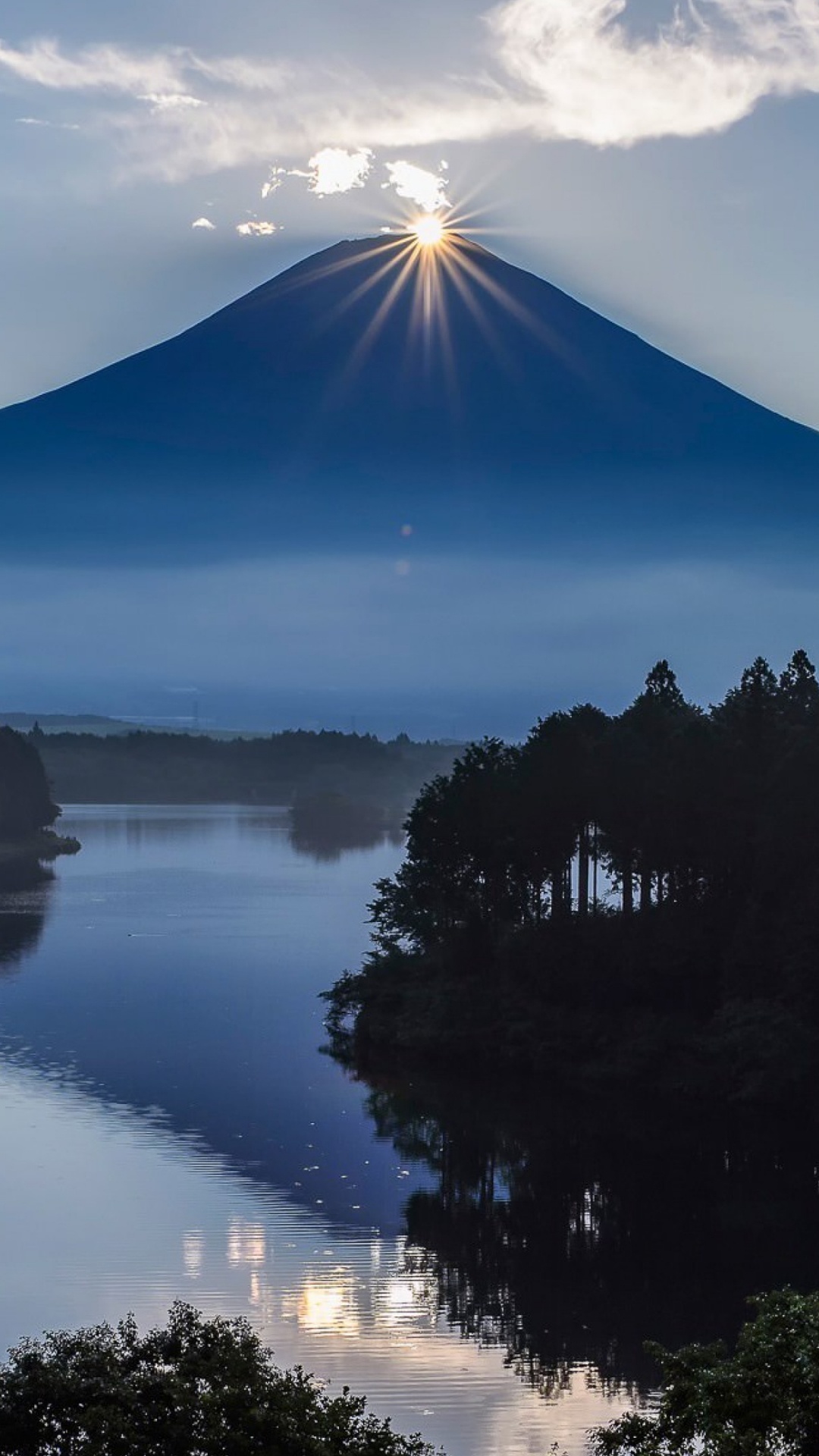 Обои гора Фудзи, Алмаз Фудзи, вулкан, природа, стратовулкан в разрешении 1080x1920