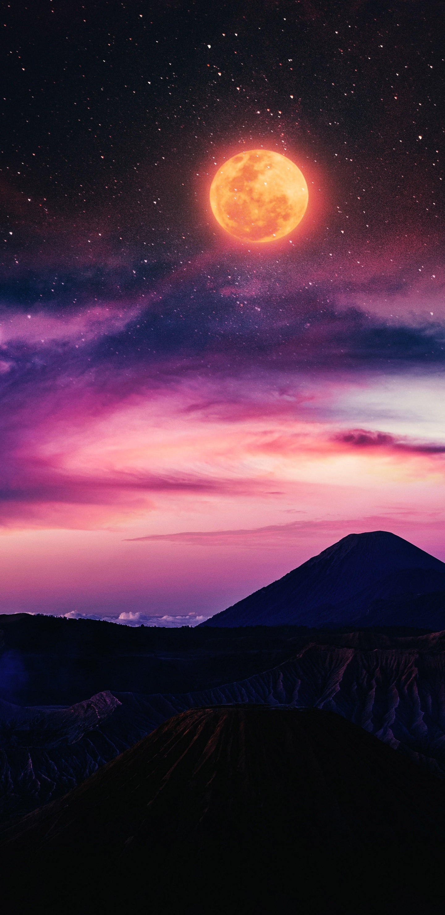 Обои природа, космическое пространство, Астрономия, космос, атмосфера в разрешении 1440x2960