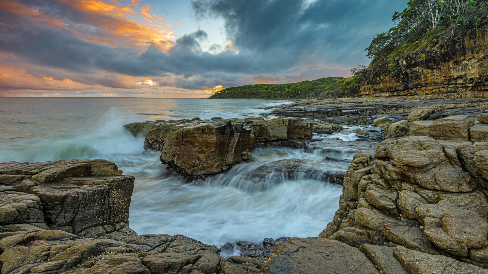 Обои природа, побережье, море, океан, водоем в разрешении 1920x1080