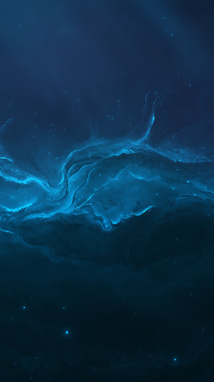 Обои природа, арт, аниме арт, живопись, вода в разрешении 720x1280