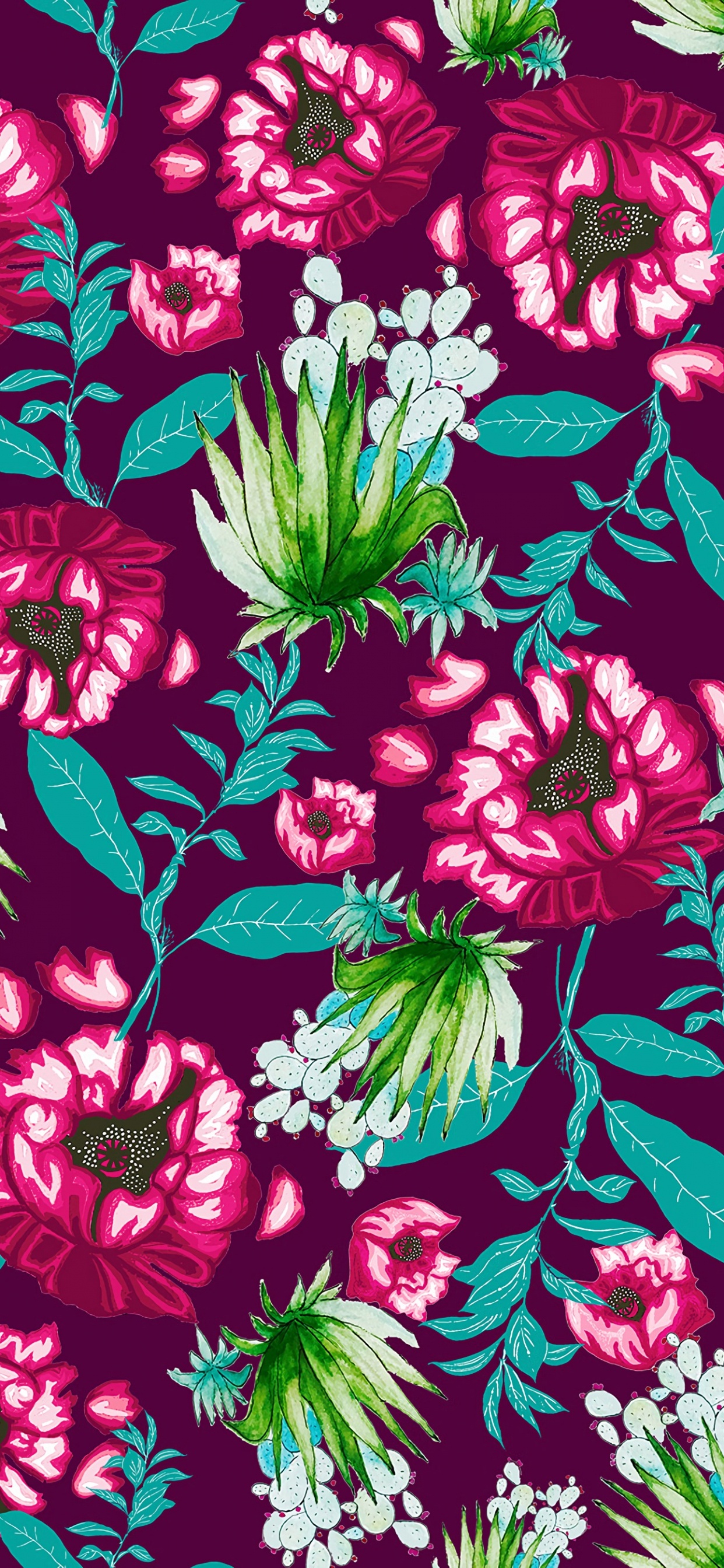 Обои лист, цветковое растение, дизайн, цветочный дизайн, цветок в разрешении 1242x2688