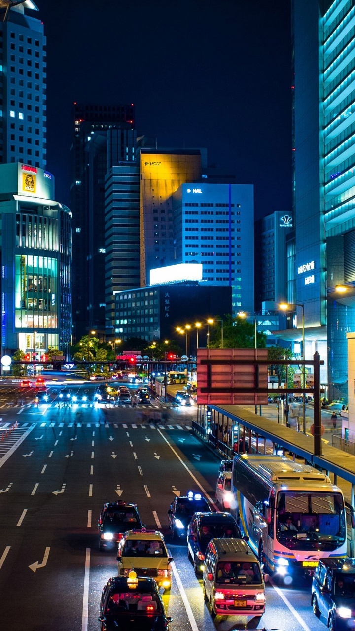 Обои Осака, город, городской район, метрополия, городской пейзаж в разрешении 720x1280