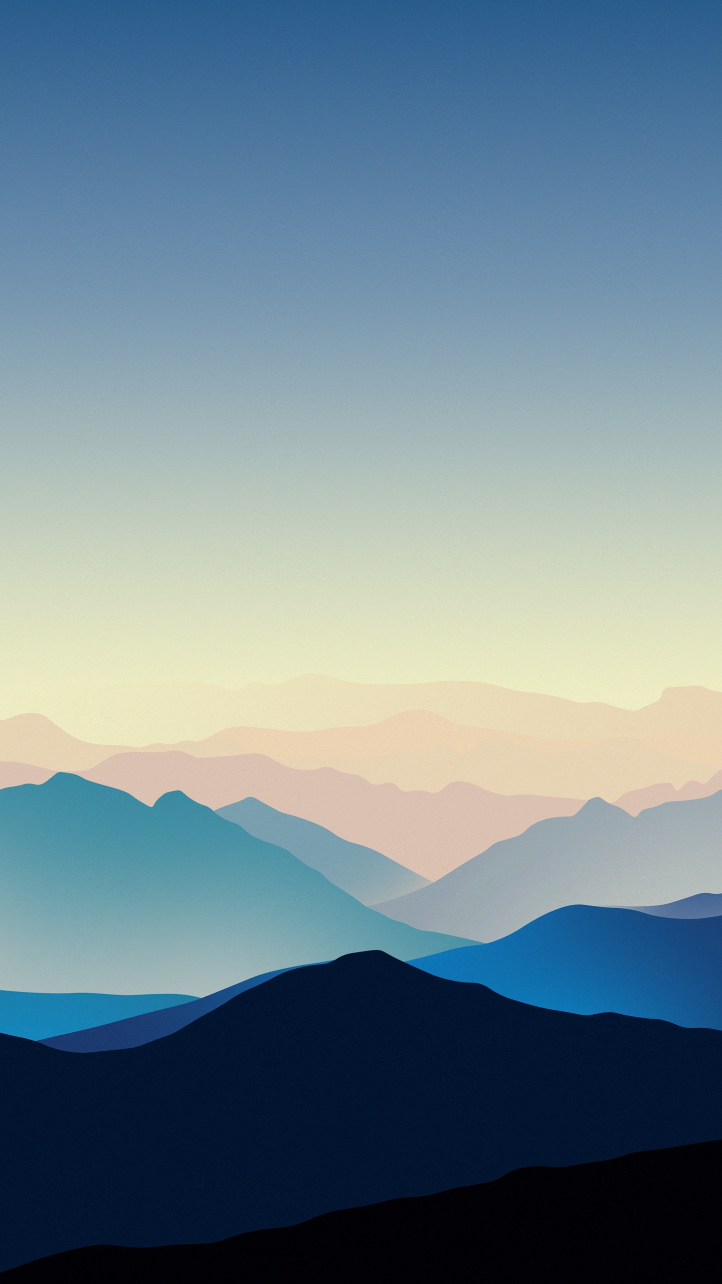 Обои пейзажи гор, атмосфера, гора, облако, послесвечение в разрешении 1440x2560