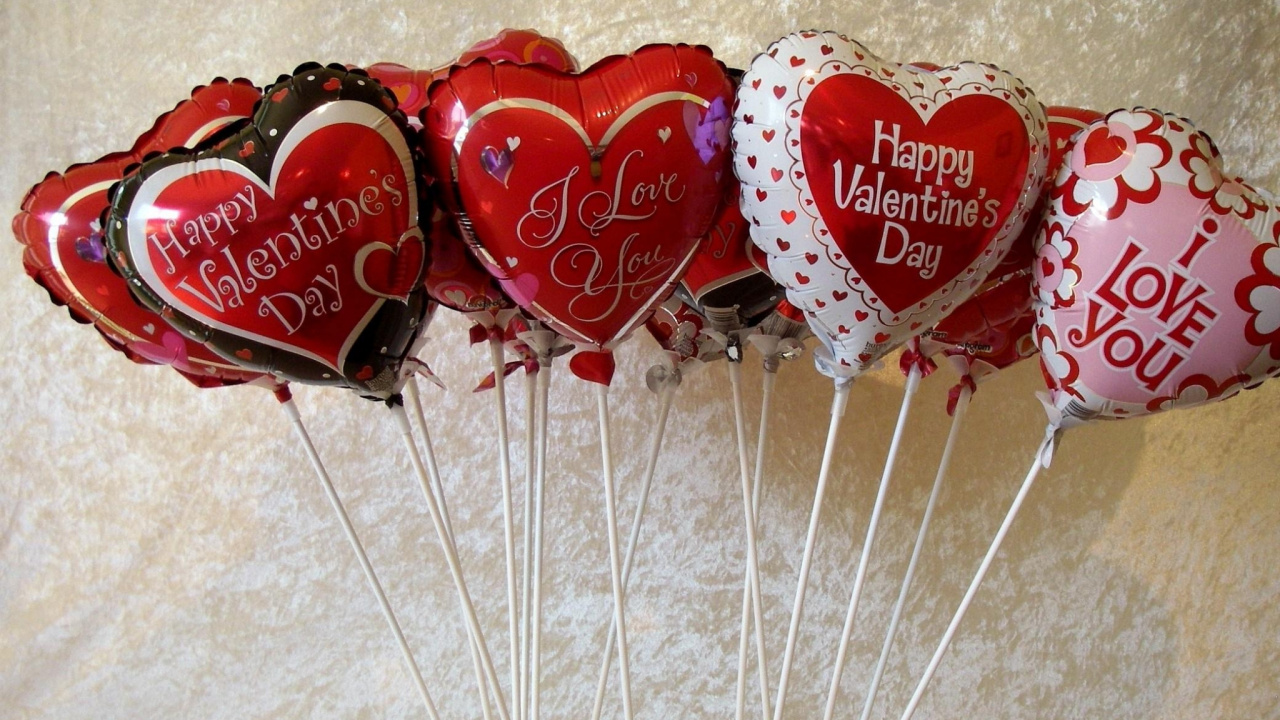 Обои День Святого Валентина, 14 февраля, сердце, любовь, пожелание в разрешении 1280x720