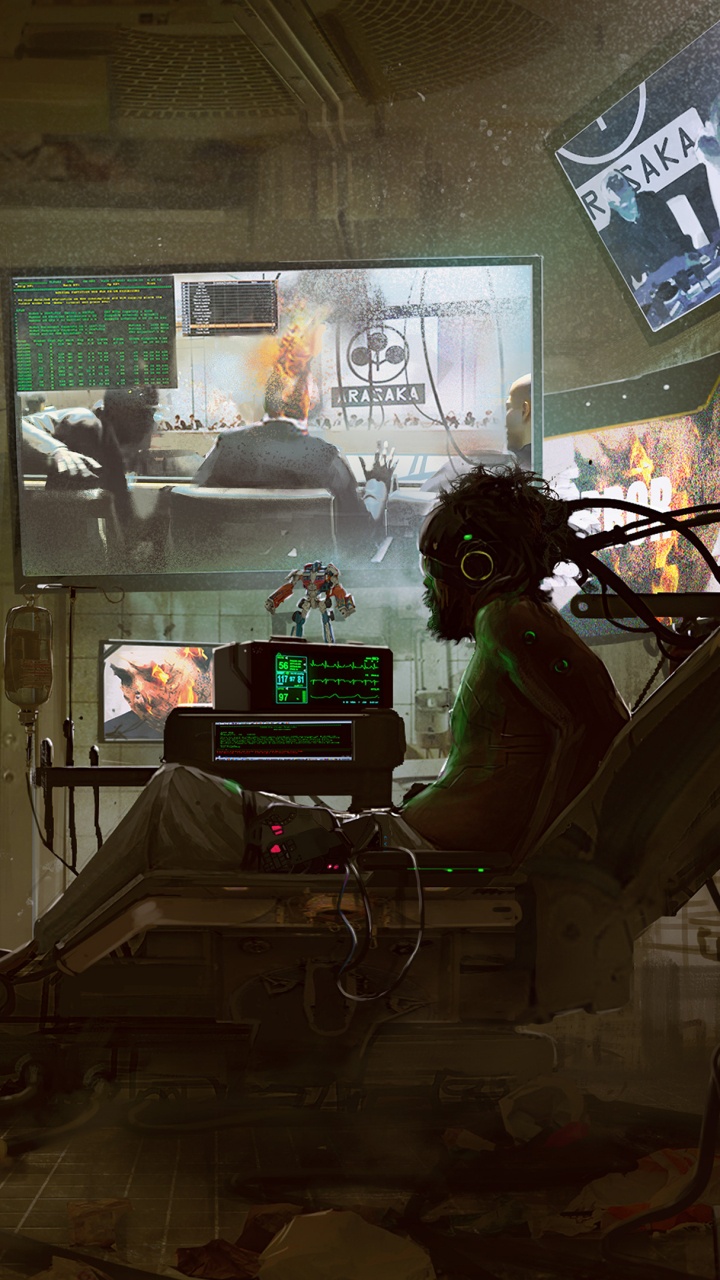 Обои Киберпанк 2077 концепции искусства, Киберпанк 2077, концепт арт, cd projekt, арт в разрешении 720x1280