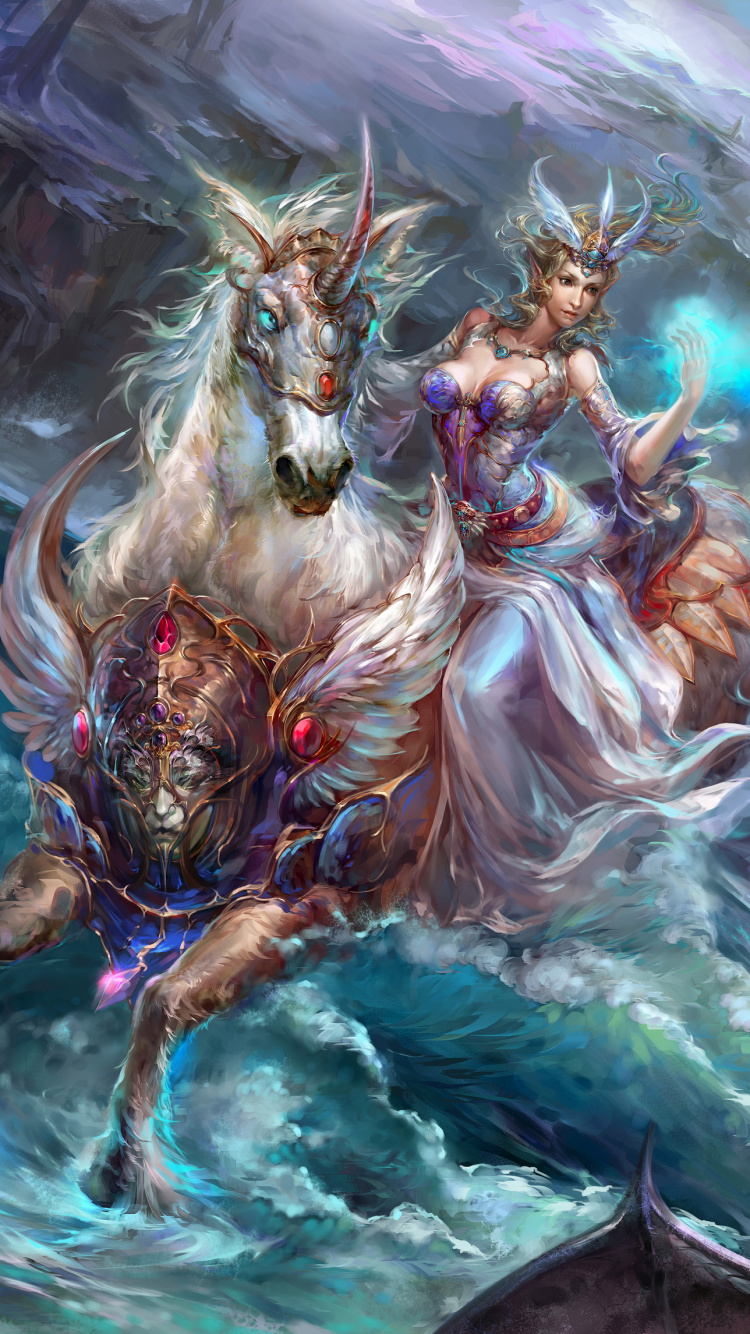 Обои мифология, арт, фэнтези, искусство, вымышленный персонаж в разрешении 750x1334