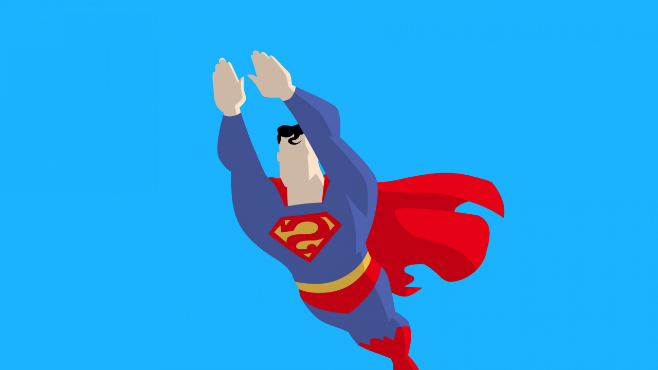 Обои Супермен, графика, векторная графика, комиксы, супергерой в разрешении 1280x720