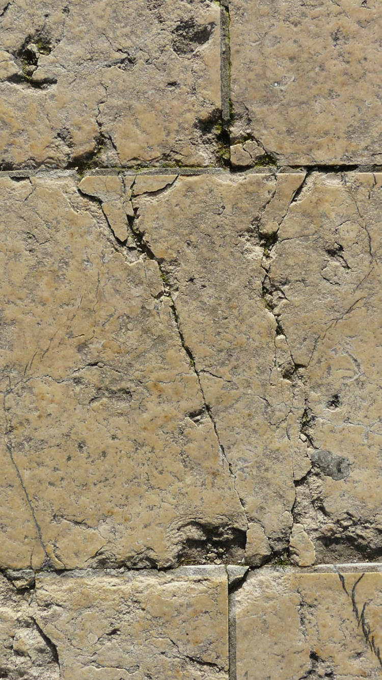 Обои каменная стена, стена, текстура, рок, почва в разрешении 750x1334