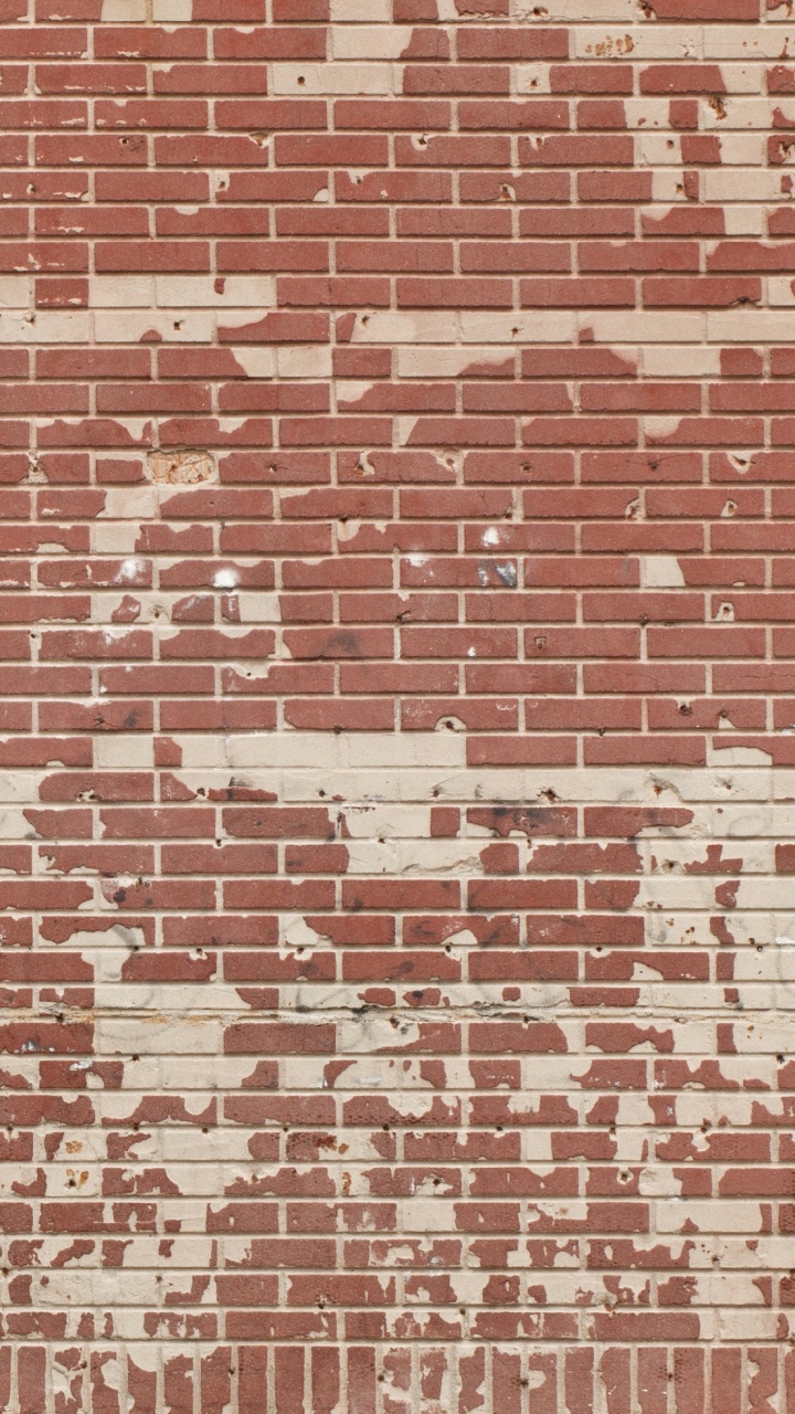 Обои кирпичная кладка, кирпич, стена, узор, материал в разрешении 720x1280