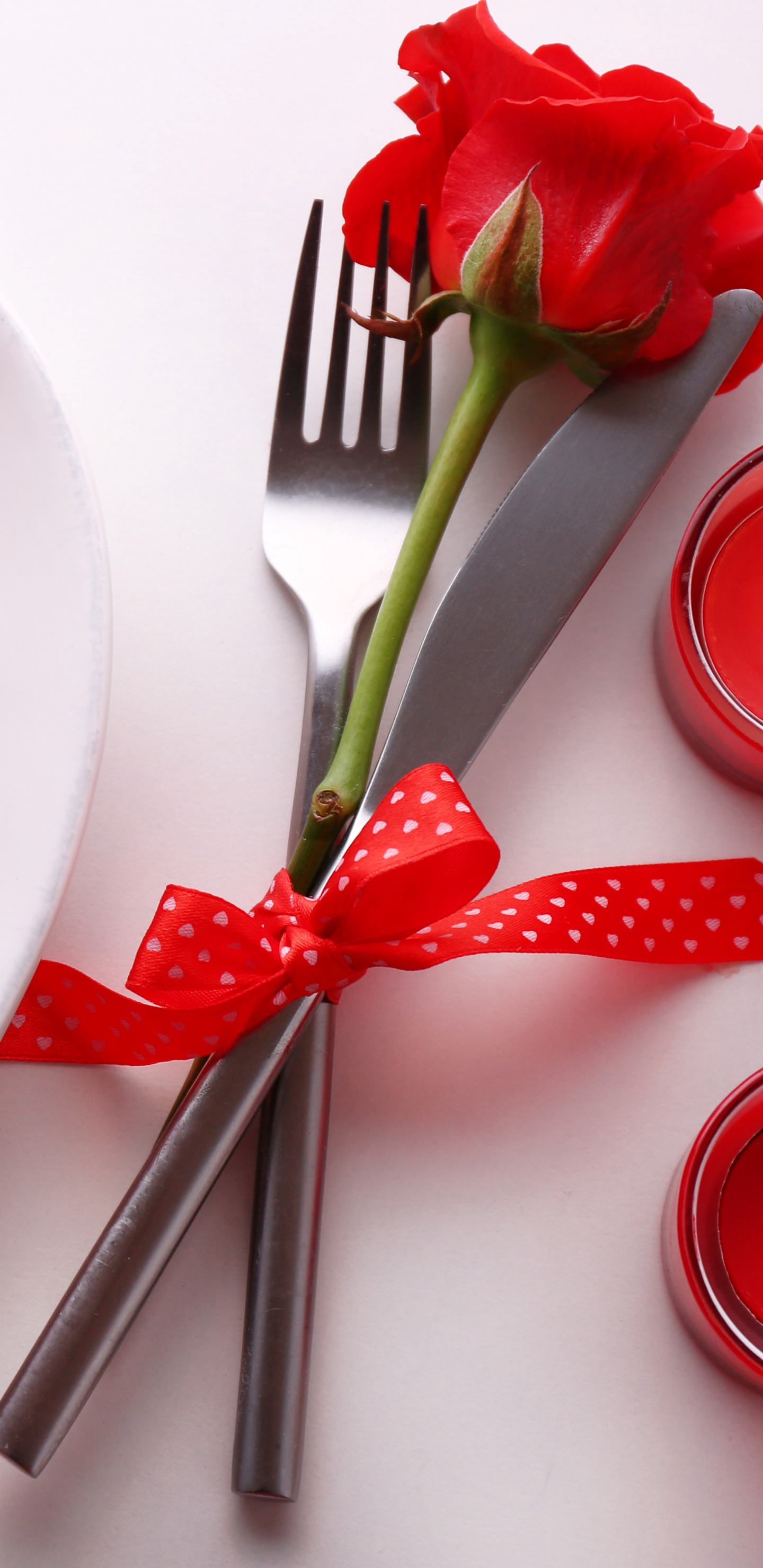 Обои День Святого Валентина, сердце, любовь, цветок, роман в разрешении 1440x2960