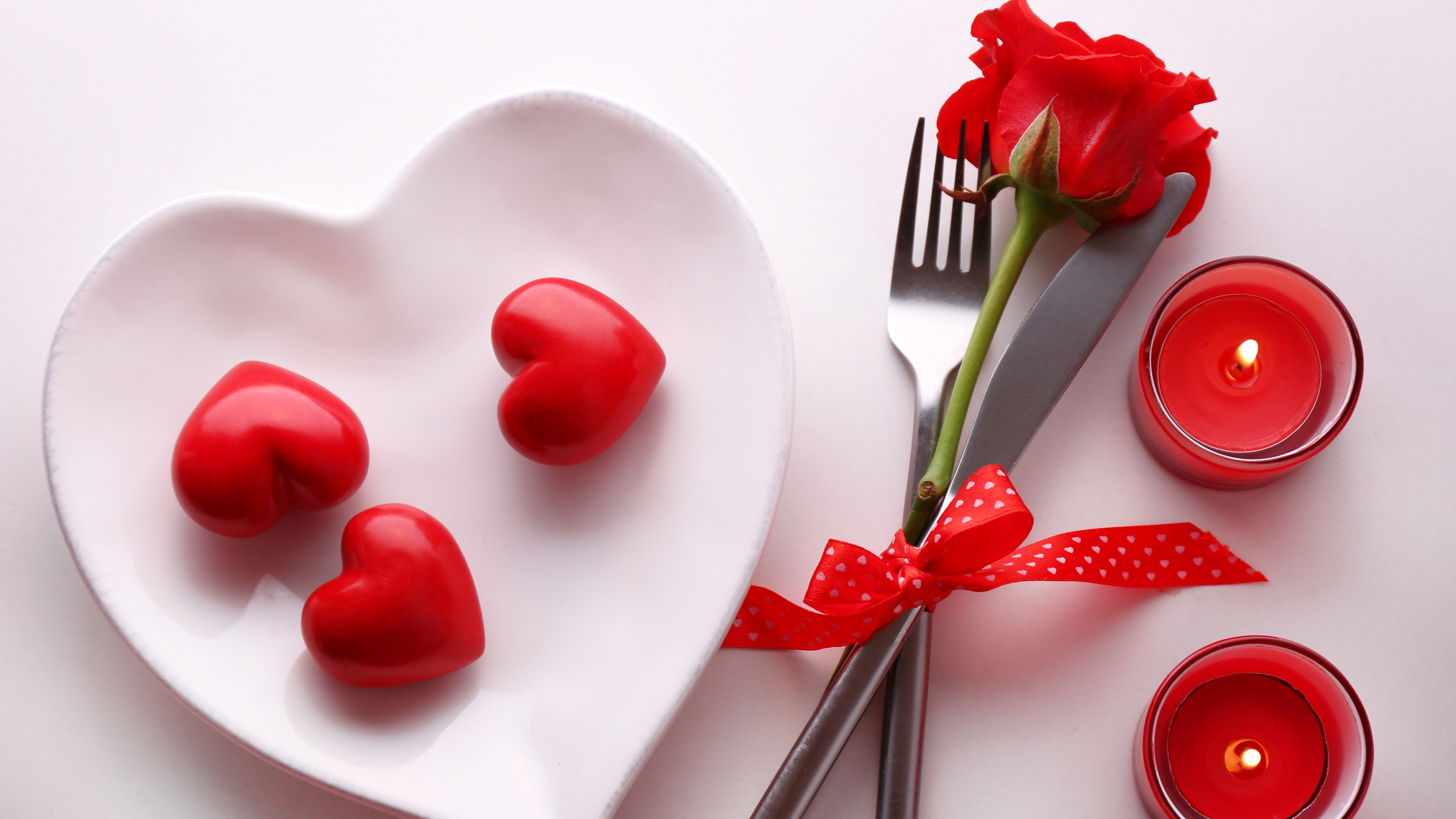 Обои День Святого Валентина, сердце, любовь, цветок, роман в разрешении 2560x1440