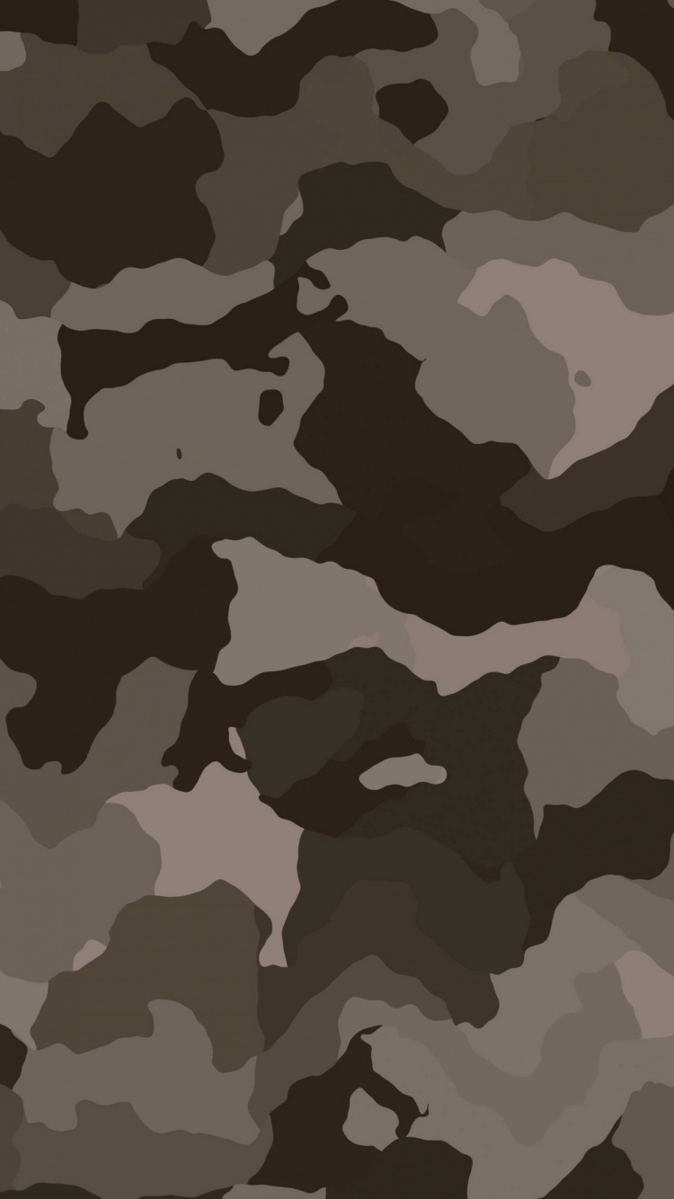 Обои камуфляж, военный камуфляж, узор, дизайн, угол в разрешении 750x1334