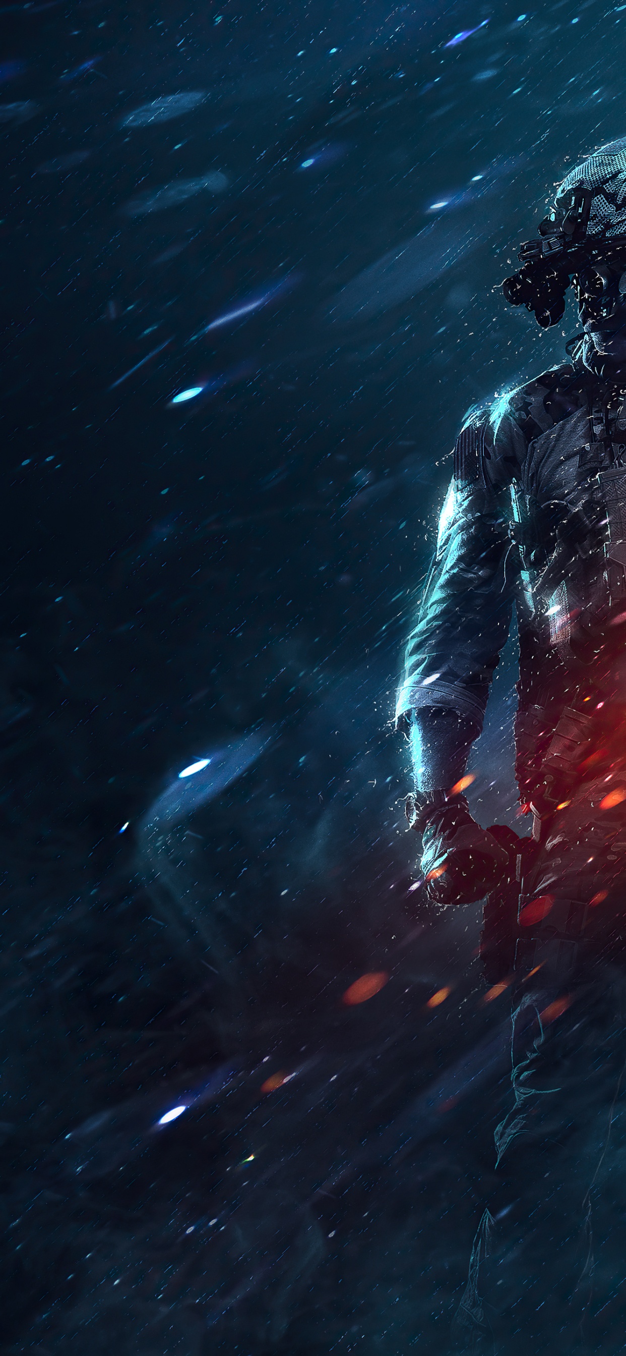 Обои battlefield 2042, battlefield 1, экшн игра, вода, подземные воды в разрешении 1242x2688