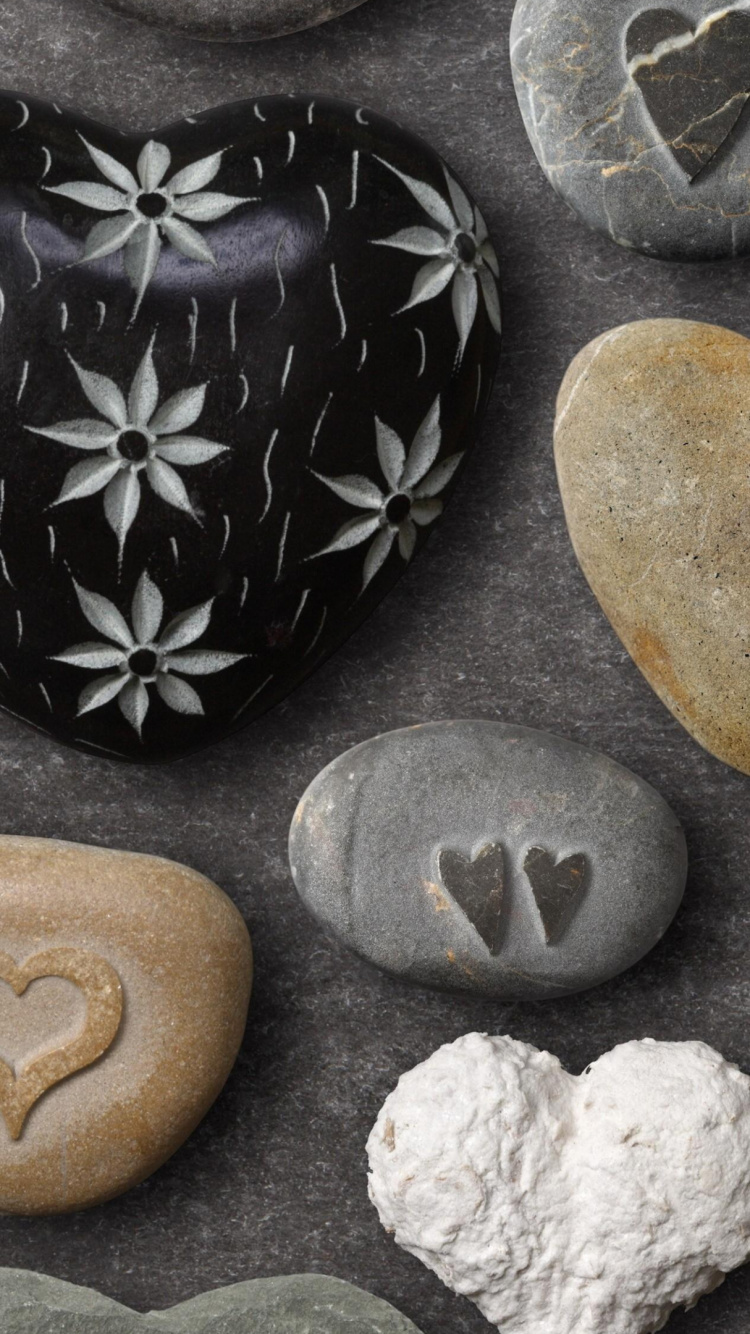 Обои рок, булыжник, галька, артефакт, керамический материал в разрешении 750x1334