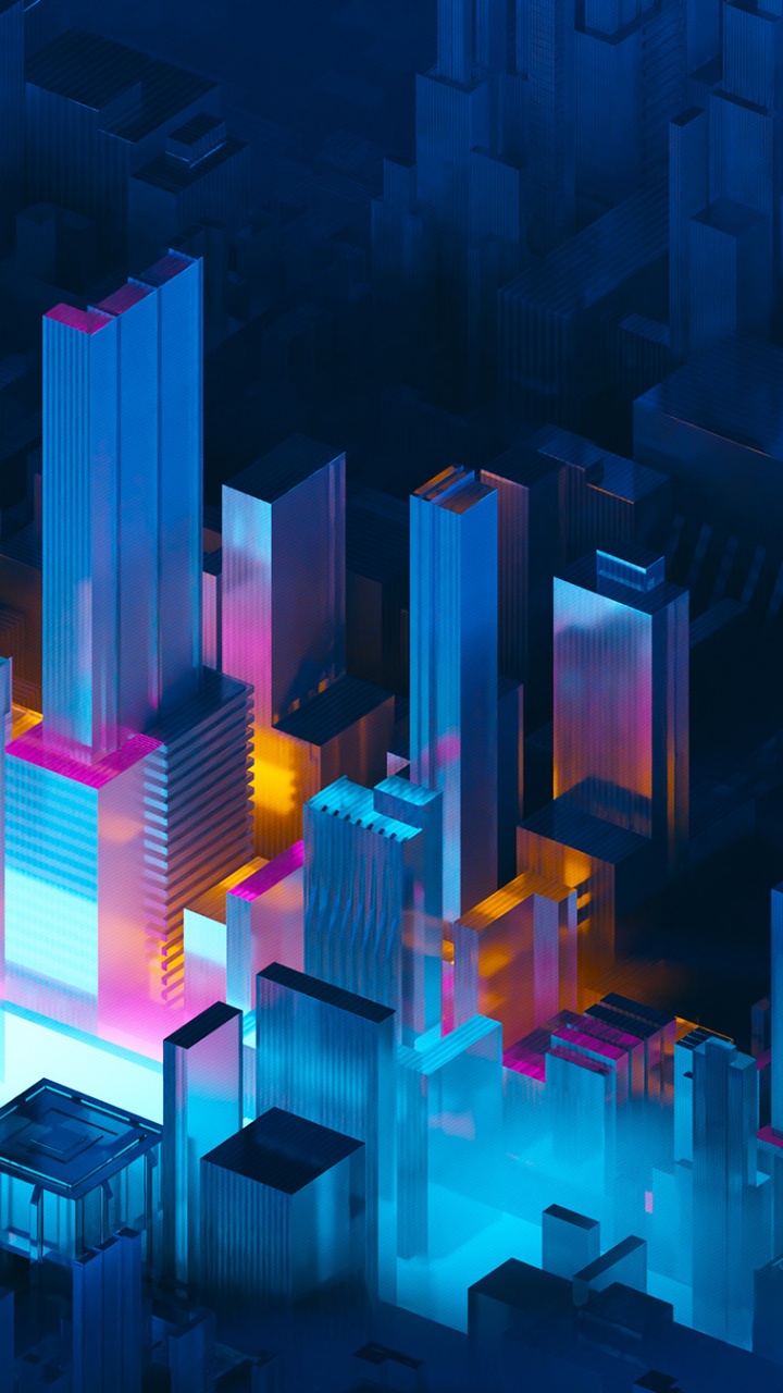 Обои метрополия, иллюстрация, арт, цифровое искусство, На Behance в разрешении 720x1280