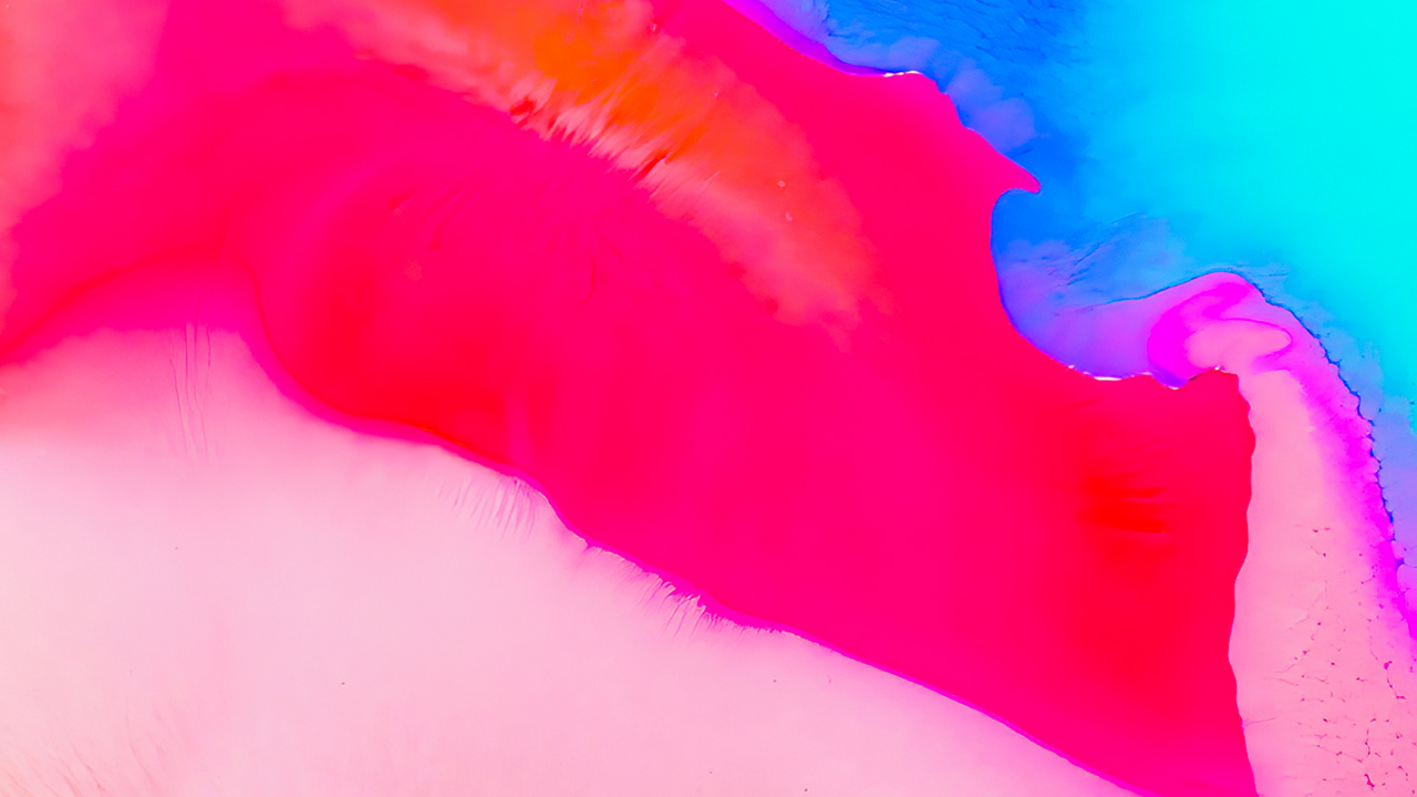 Обои Апельсин, акриловая краска, акварельная живопись, красочность, художественная краска в разрешении 1280x720