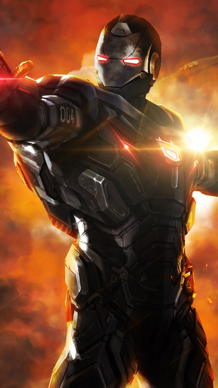 Обои военная машина, Железный человек, Валькирия, супергерой, marvel в разрешении 720x1280