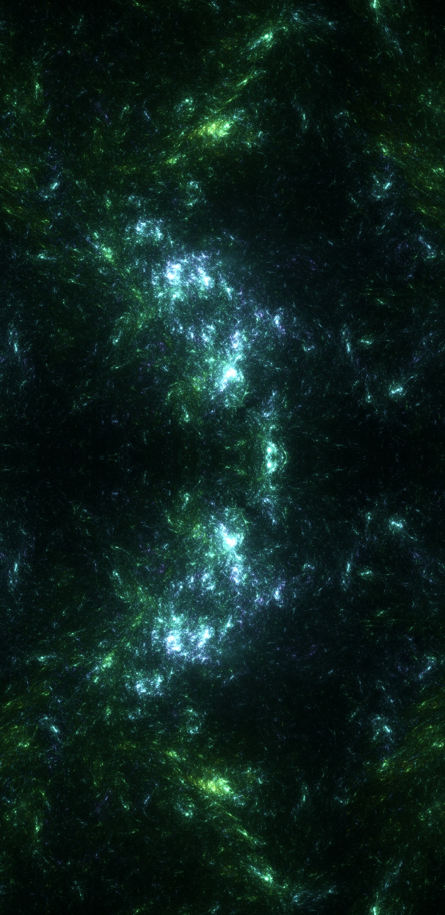 Обои атмосфера, зеленый, бирюза, вода, космос в разрешении 1440x2960