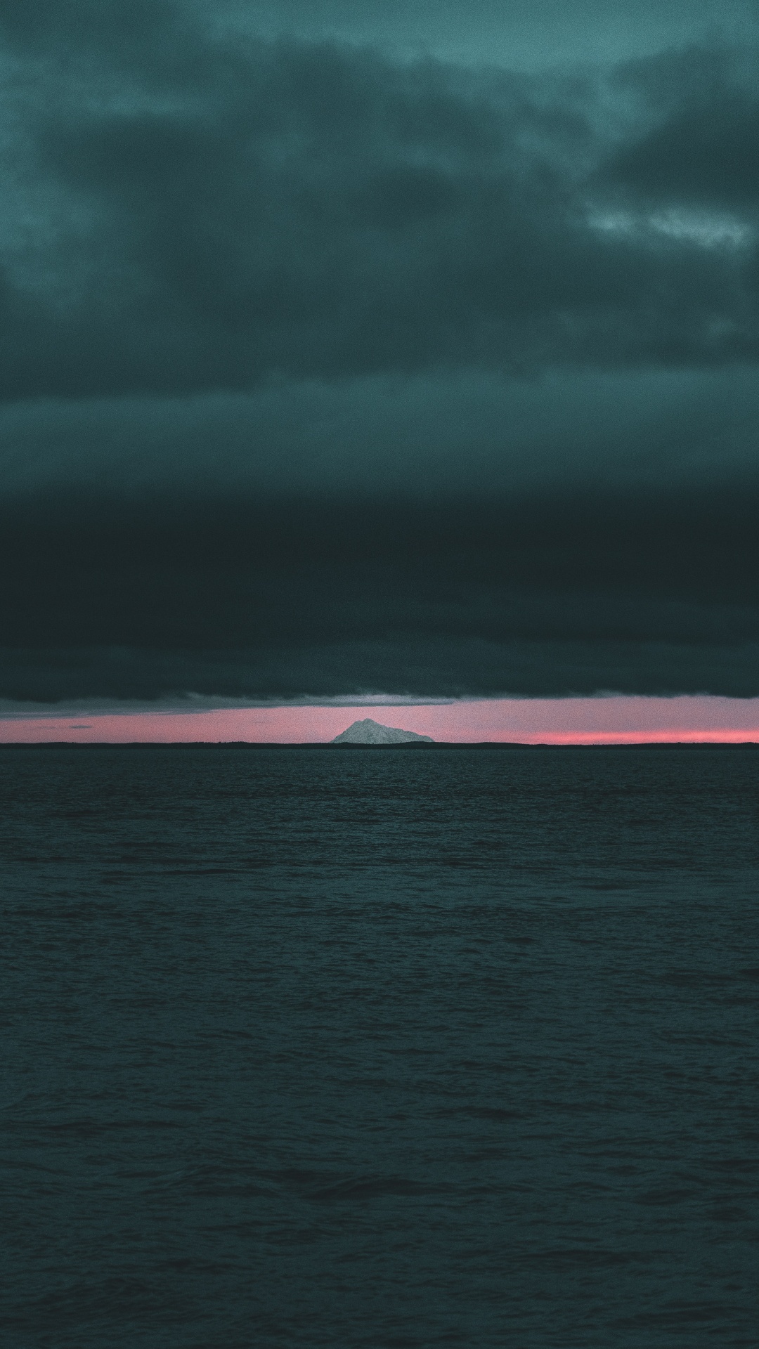 Обои горизонт, кучевое облако, море, ветровая волна, облако в разрешении 1080x1920