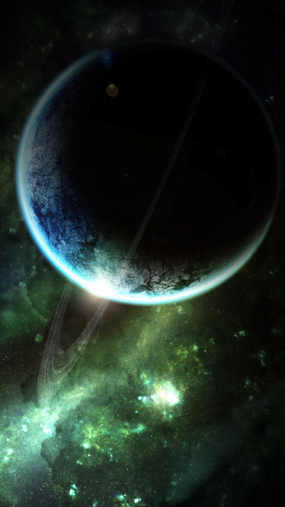 Обои планета, космическое пространство, астрономический объект, космос, атмосфера в разрешении 1080x1920