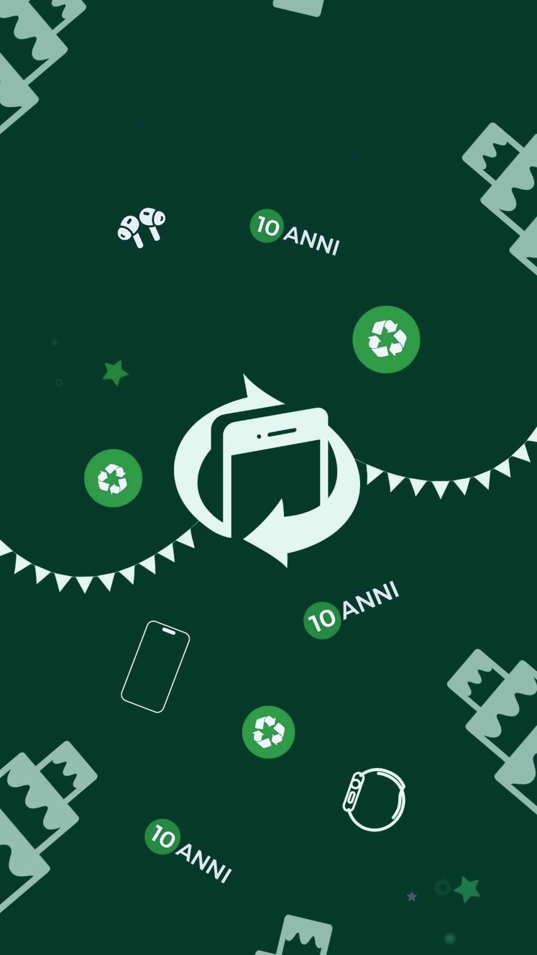 Обои узор, графический дизайн, дизайн, технологии, круг в разрешении 1080x1920