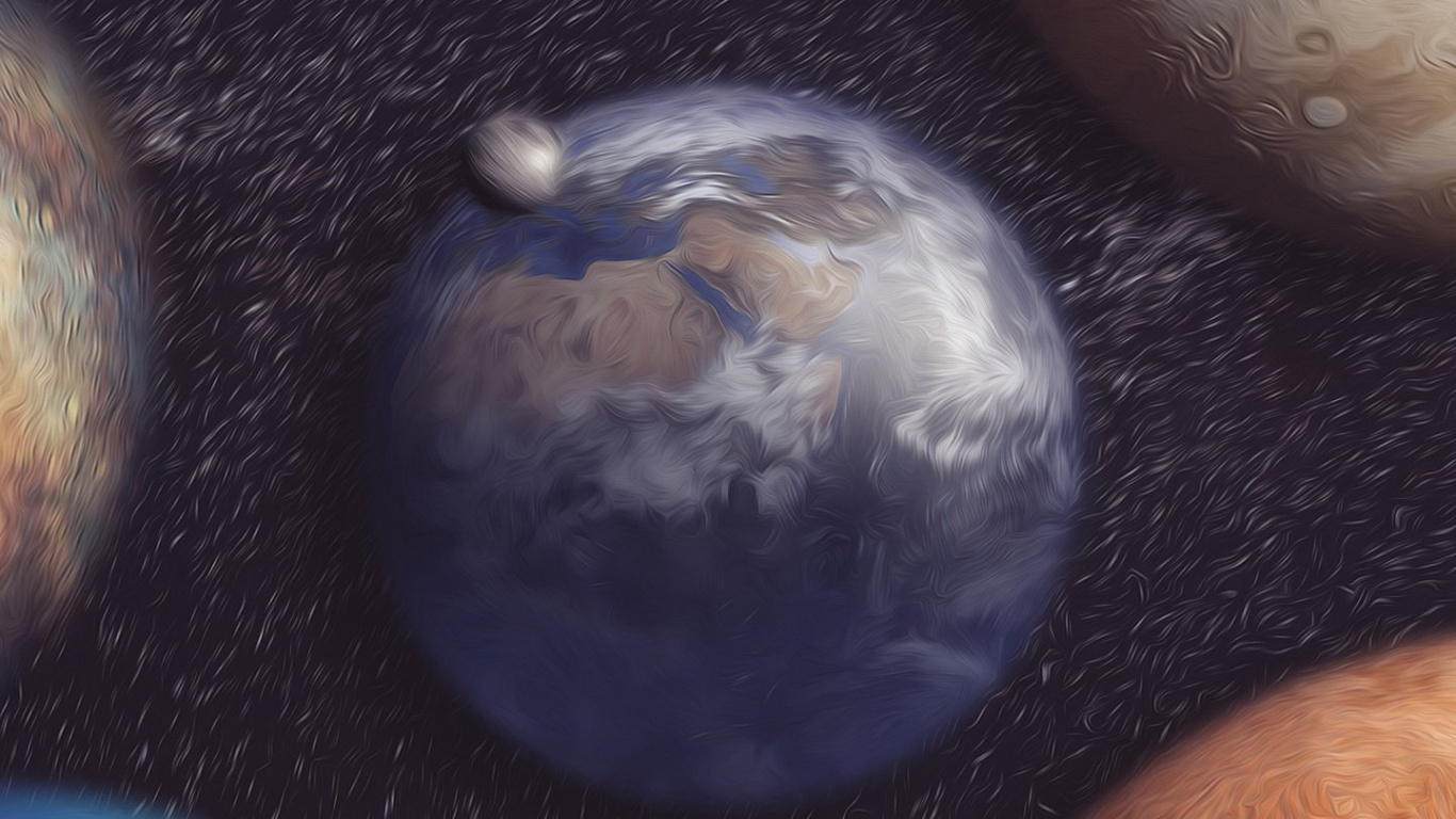 Обои атмосфера, висгун - социальная сеть, мир, астрономический объект, арт в разрешении 1366x768