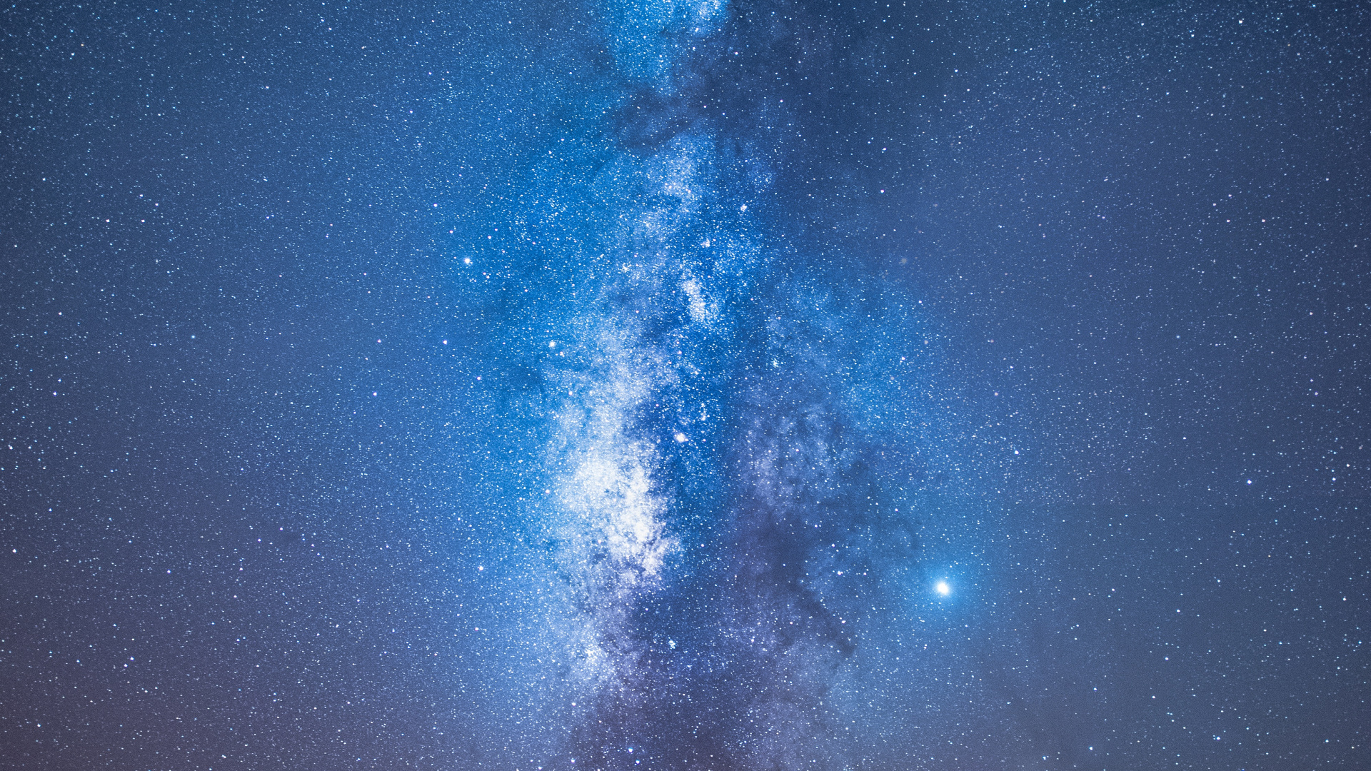 Обои ночное небо, синий, Галактика, атмосфера, астрономический объект в разрешении 1920x1080