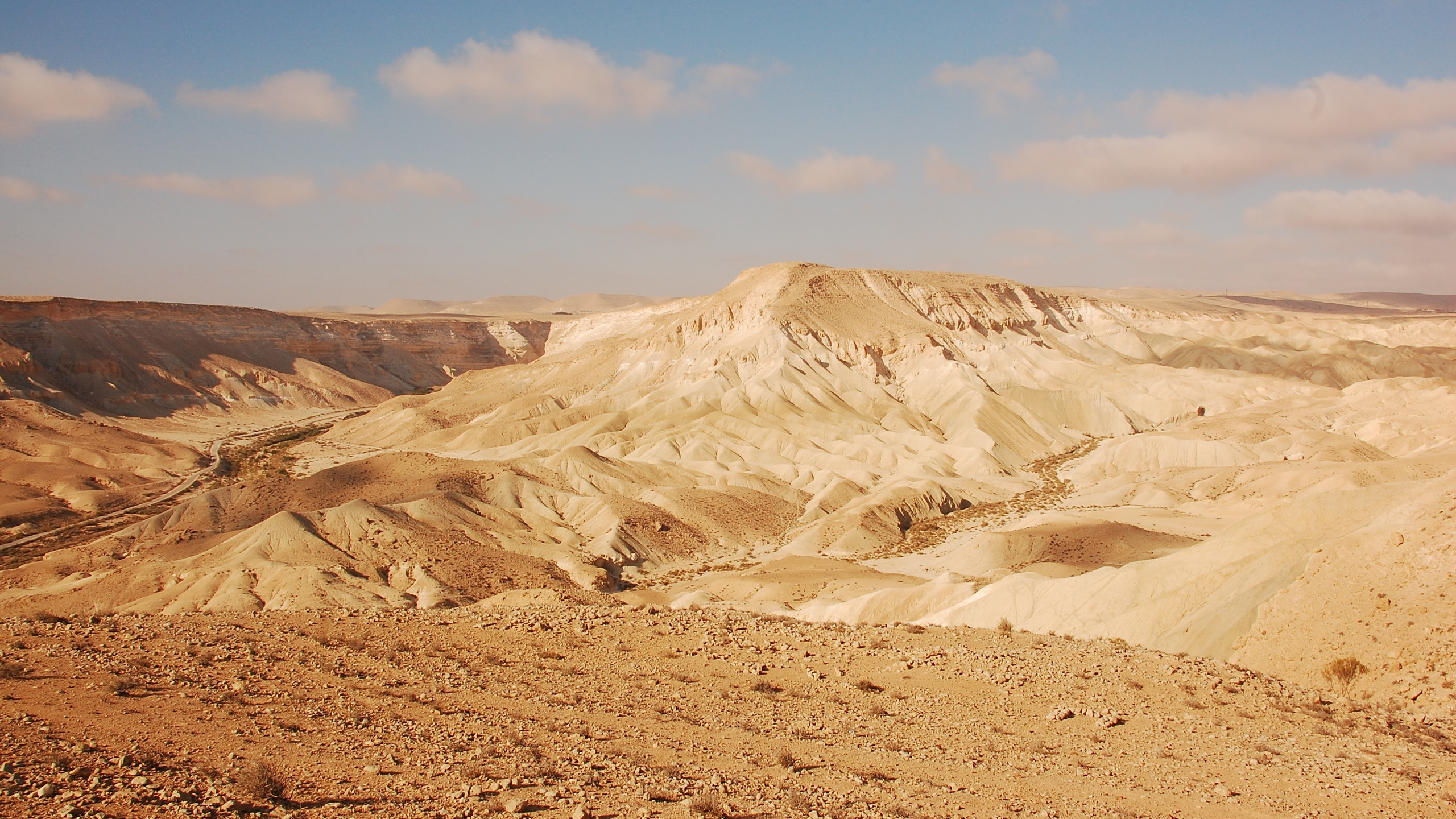 Обои песок, Вади, пустыня, геология, эолийские рельефы в разрешении 2560x1440