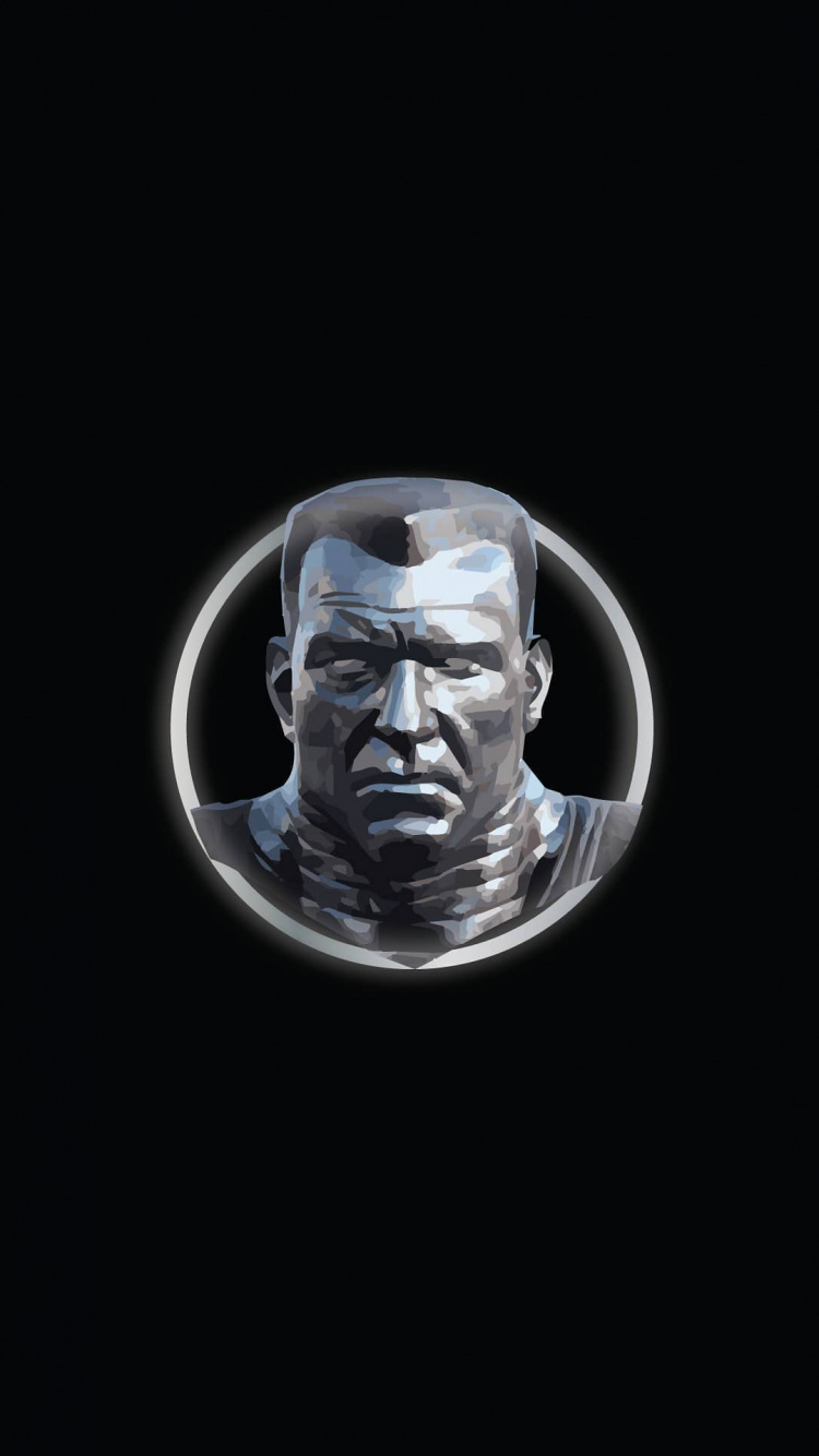 Обои темнота, пасть, скульптура, арт, головной убор в разрешении 750x1334