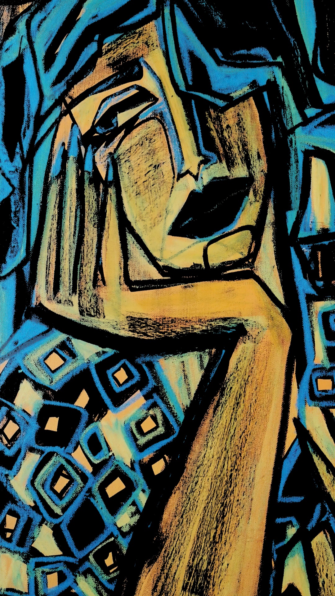 Обои визуальное искусство, фикция, арт, живопись, линия в разрешении 1080x1920