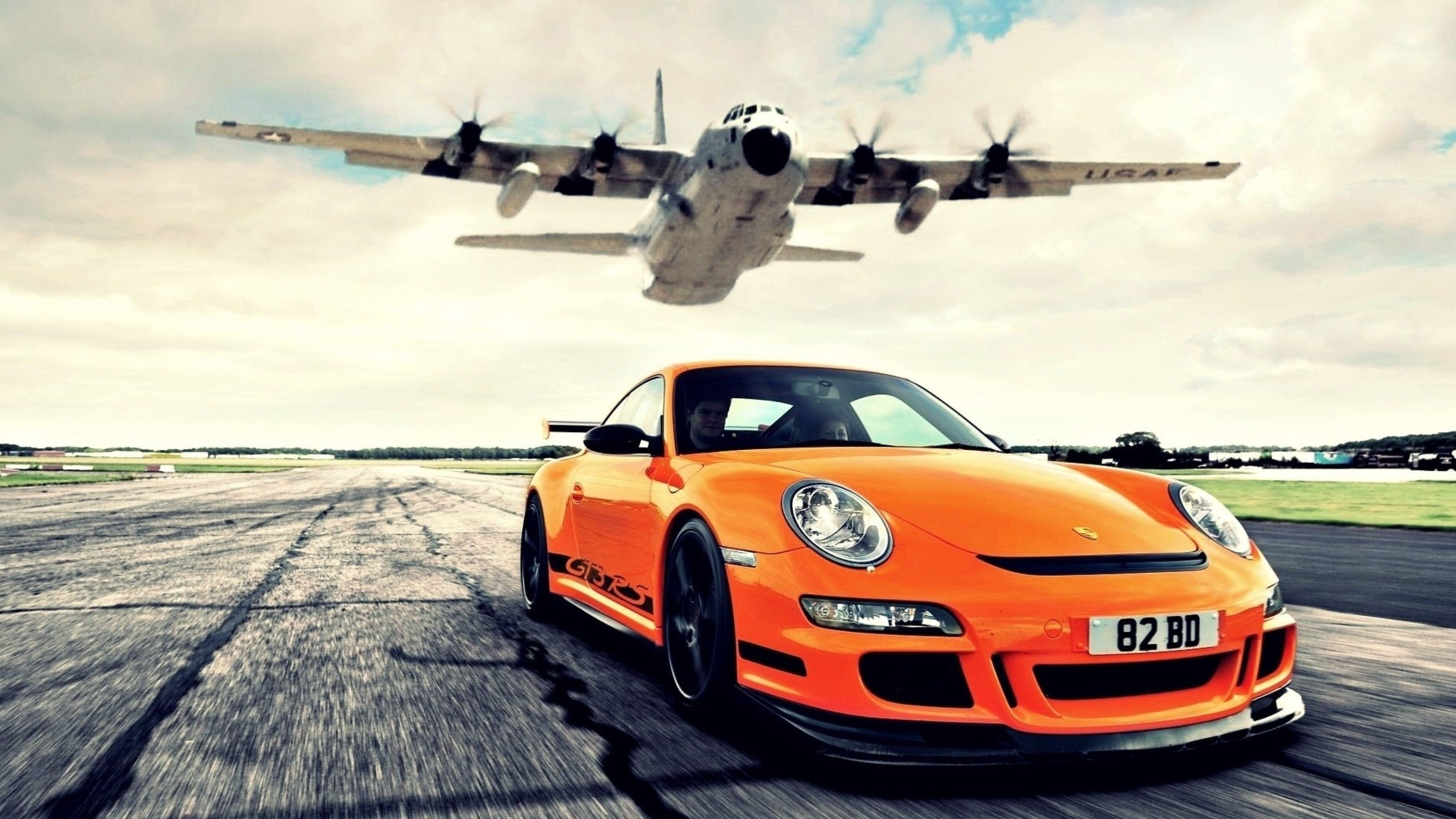 Обои авто, суперкар, Ламборгини авентадор, porsche 911 gt3, спорткар в разрешении 3840x2160