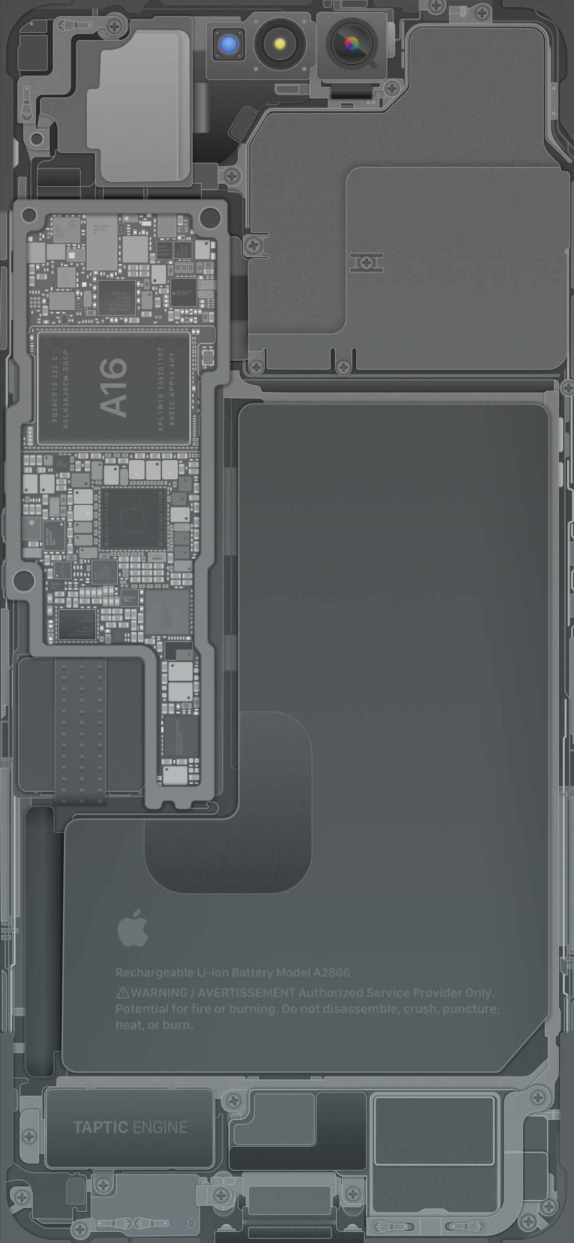 Обои iPhone 13, яблоко, космический черный, технологии, инженерия в разрешении 1125x2436