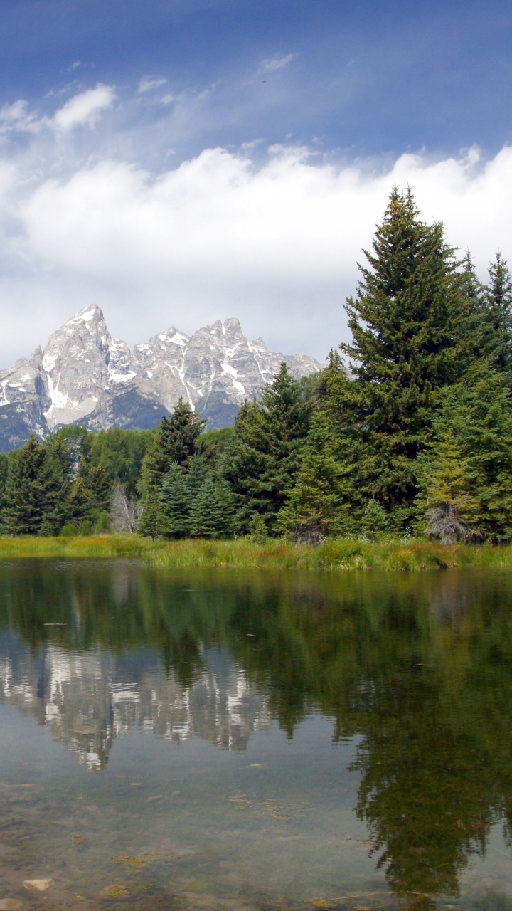 Обои национальный парк Гранд титон, национальный парк, озеро, парк, Национальный Парк Водопад Ауграбис в разрешении 720x1280