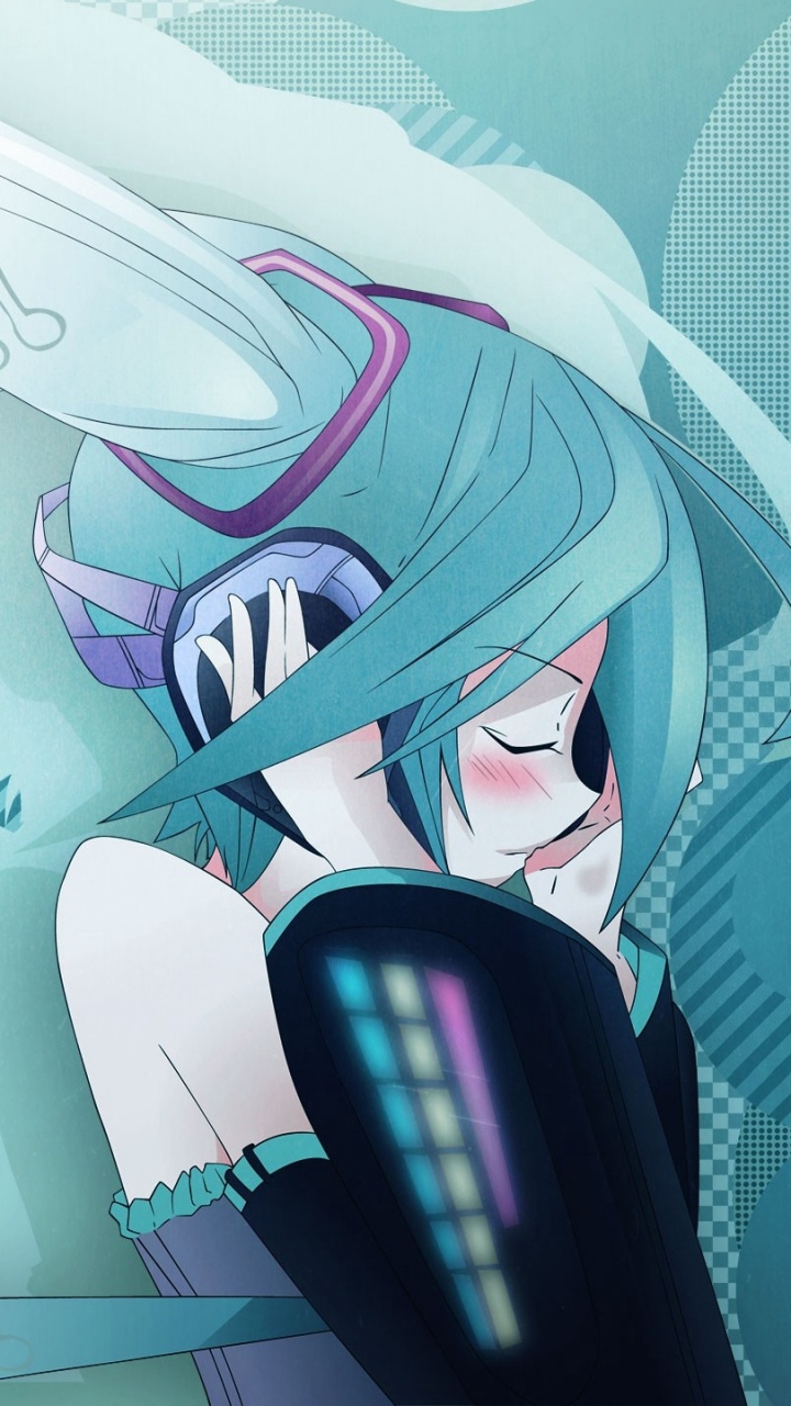 Обои Хацунэ Мику, вокалоид, музыка, аниме, иллюстрация в разрешении 720x1280