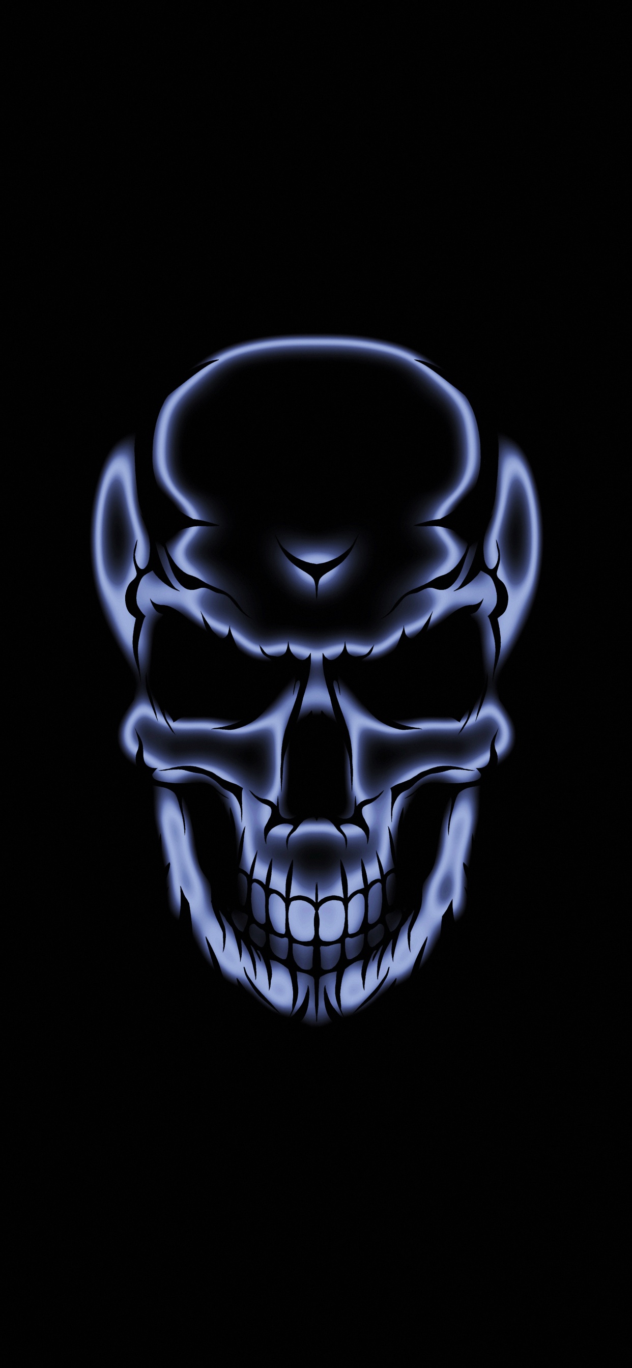 Обои голова, кость, пасть, арт, череп в разрешении 1242x2688