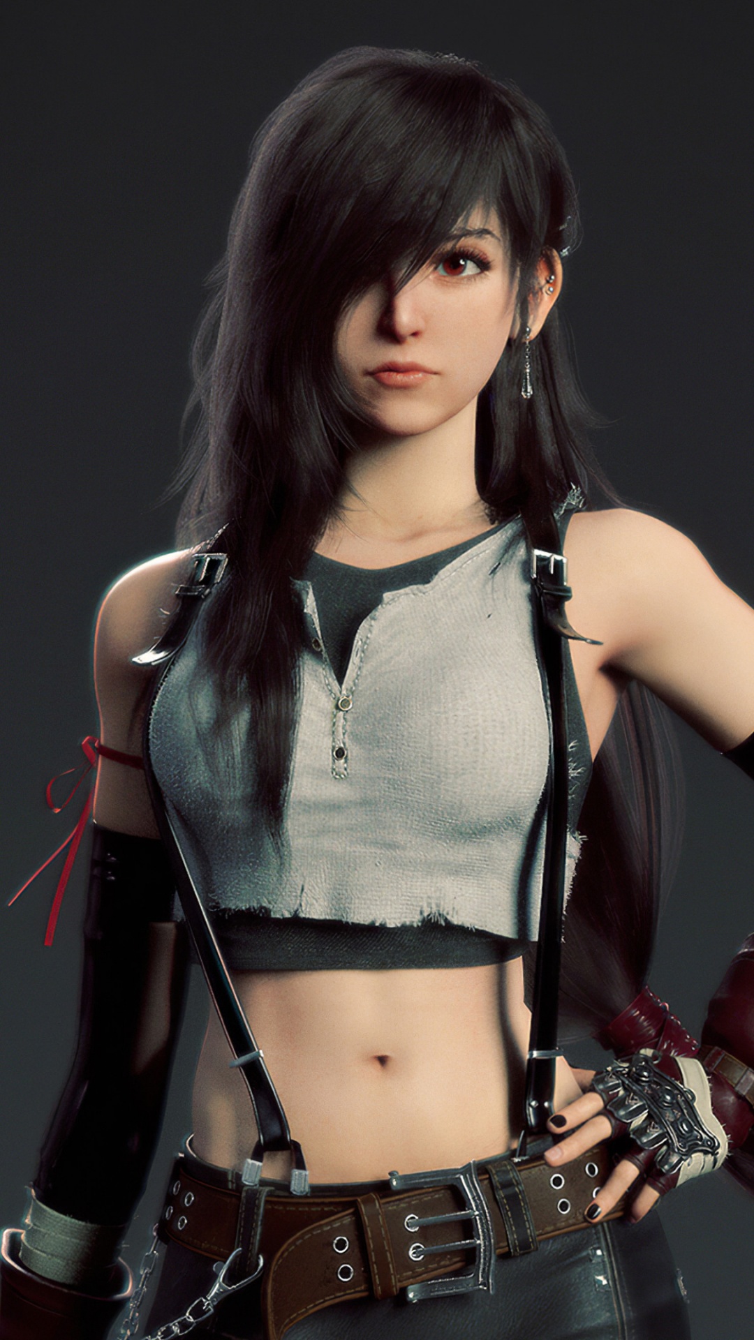 Обои финал фэнтези 7 ремейк тифа, Final Fantasy VII Remake, Тифа Локхарт, Айрис Гейнсборо, Клауд страйф в разрешении 1080x1920