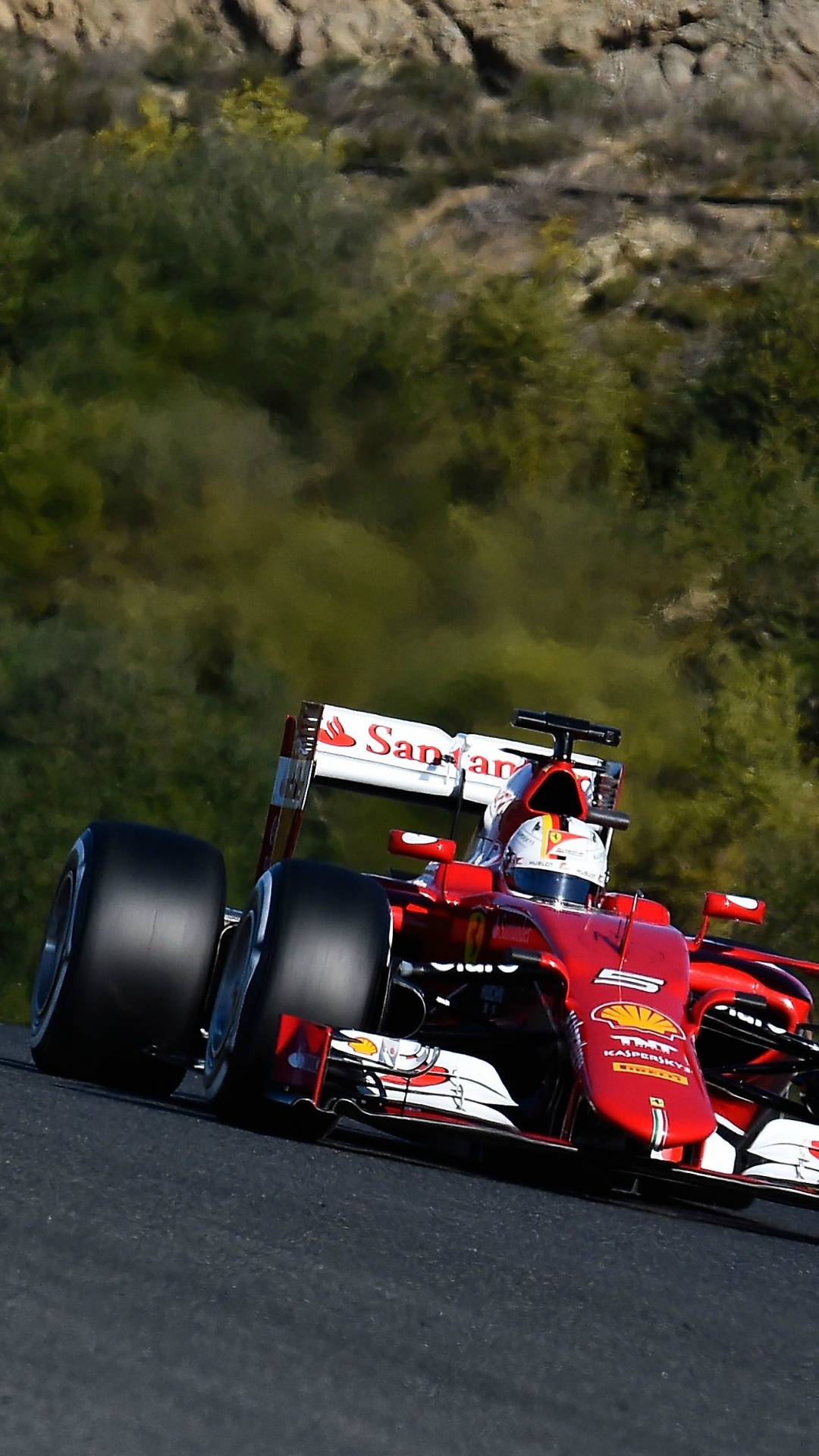 Обои формула один автомобиль, скудерия Феррари, SF15-T в Феррари, авто, автогонки в разрешении 1080x1920