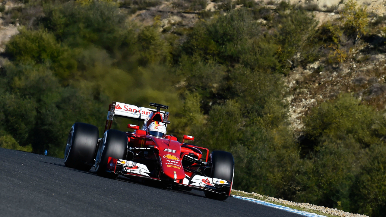 Обои формула один автомобиль, скудерия Феррари, SF15-T в Феррари, авто, автогонки в разрешении 1280x720