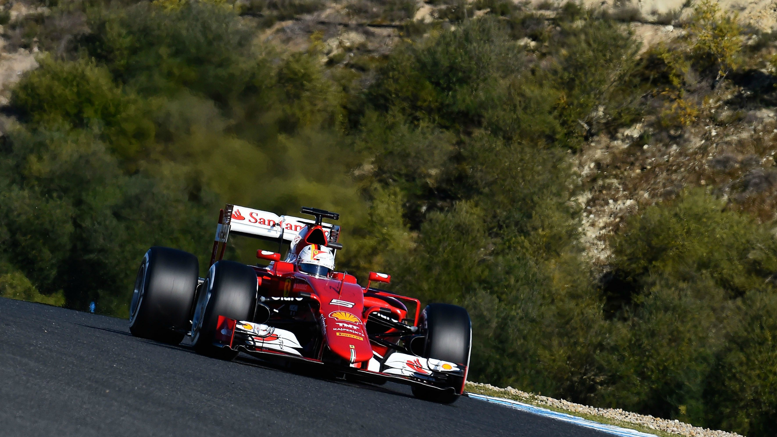 Обои формула один автомобиль, скудерия Феррари, SF15-T в Феррари, авто, автогонки в разрешении 2560x1440