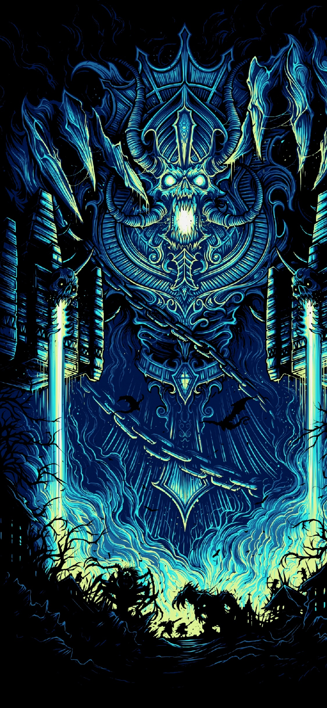 Обои мир варкрафта кел тузад, домашний очаг, герои шторма, дата черновика, мистер Бигглсворт в разрешении 1125x2436