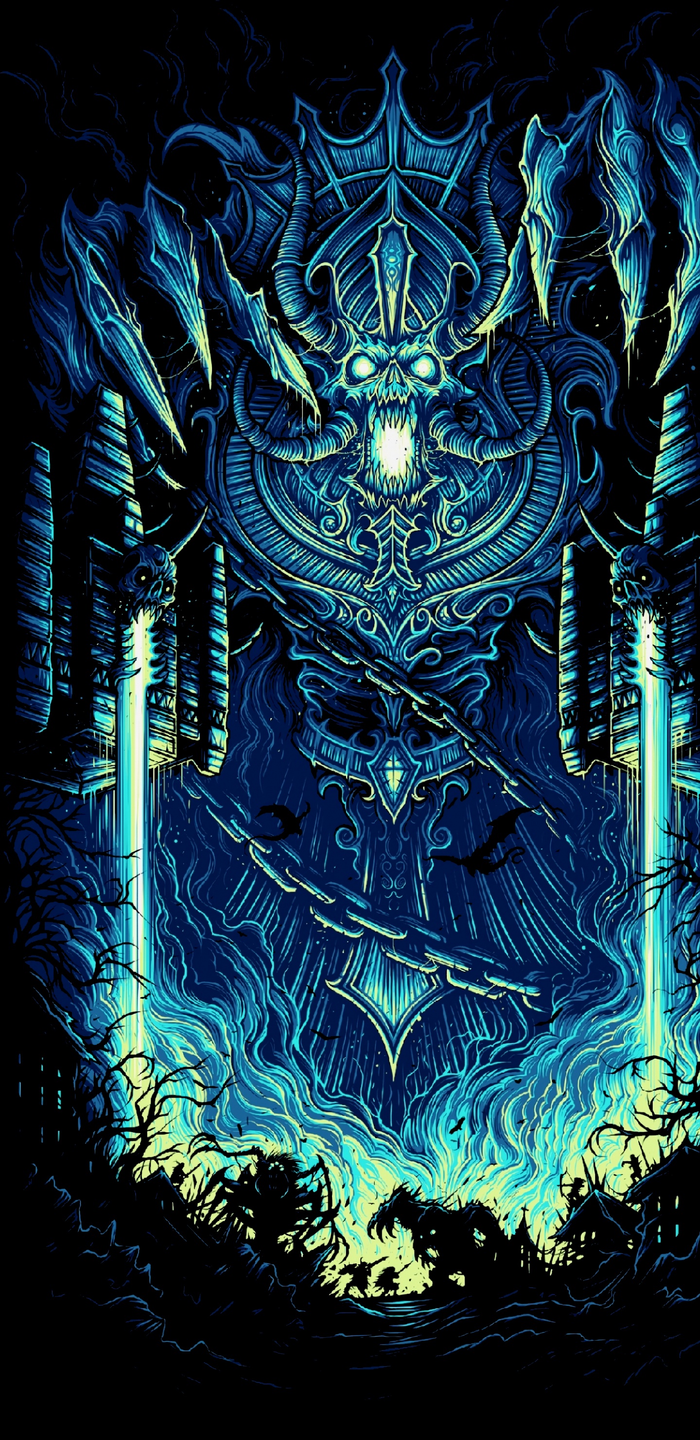 Обои мир варкрафта кел тузад, домашний очаг, герои шторма, дата черновика, мистер Бигглсворт в разрешении 1440x2960