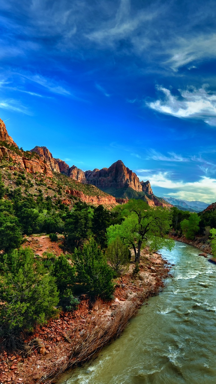 Обои каньон, национальный парк, природа, горный рельеф, дикая местность в разрешении 720x1280